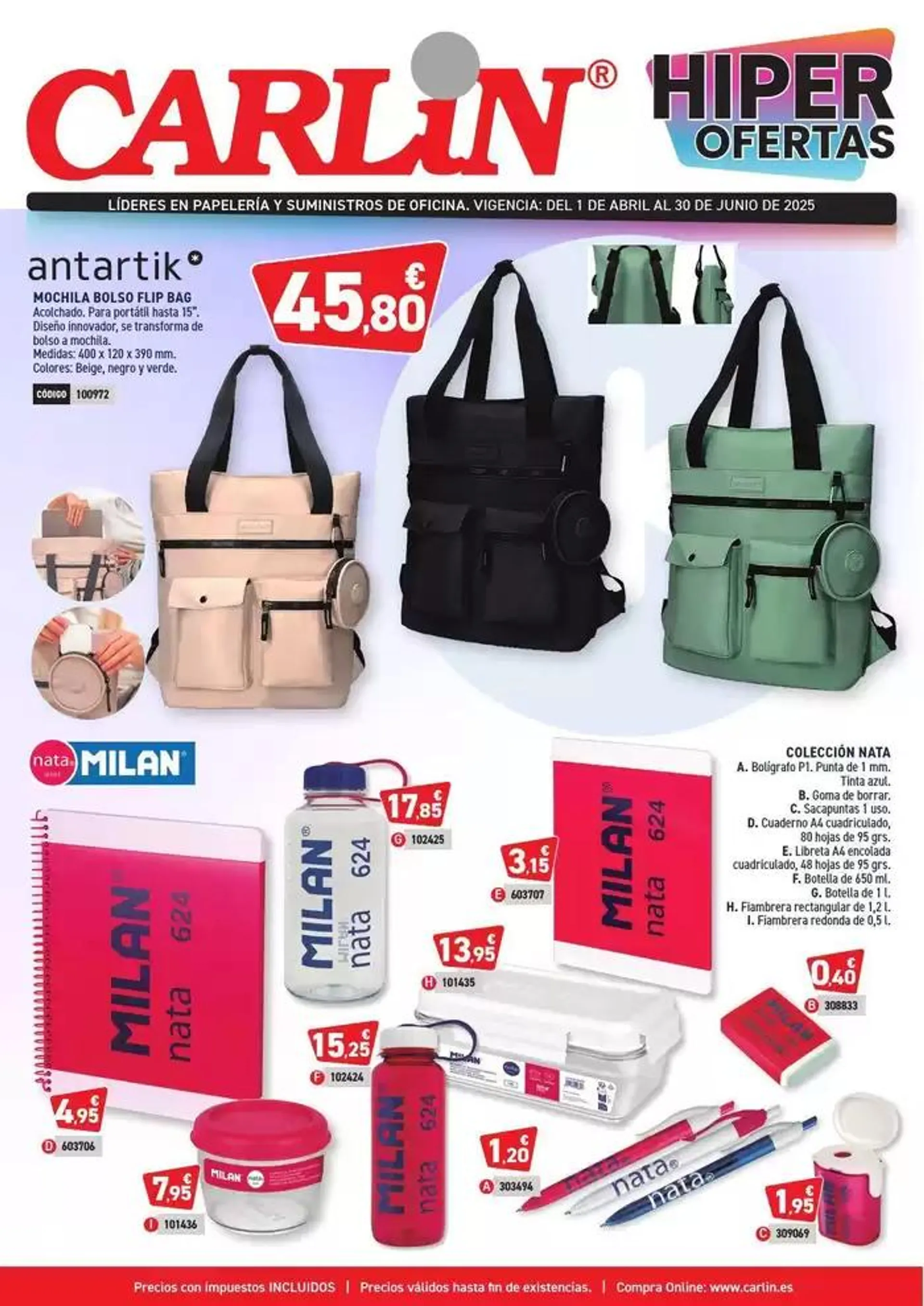 Catálogo de HIPER OFERTAS PAPELERÍA Nº5 1 de abril al 30 de junio 2025 - Página 1