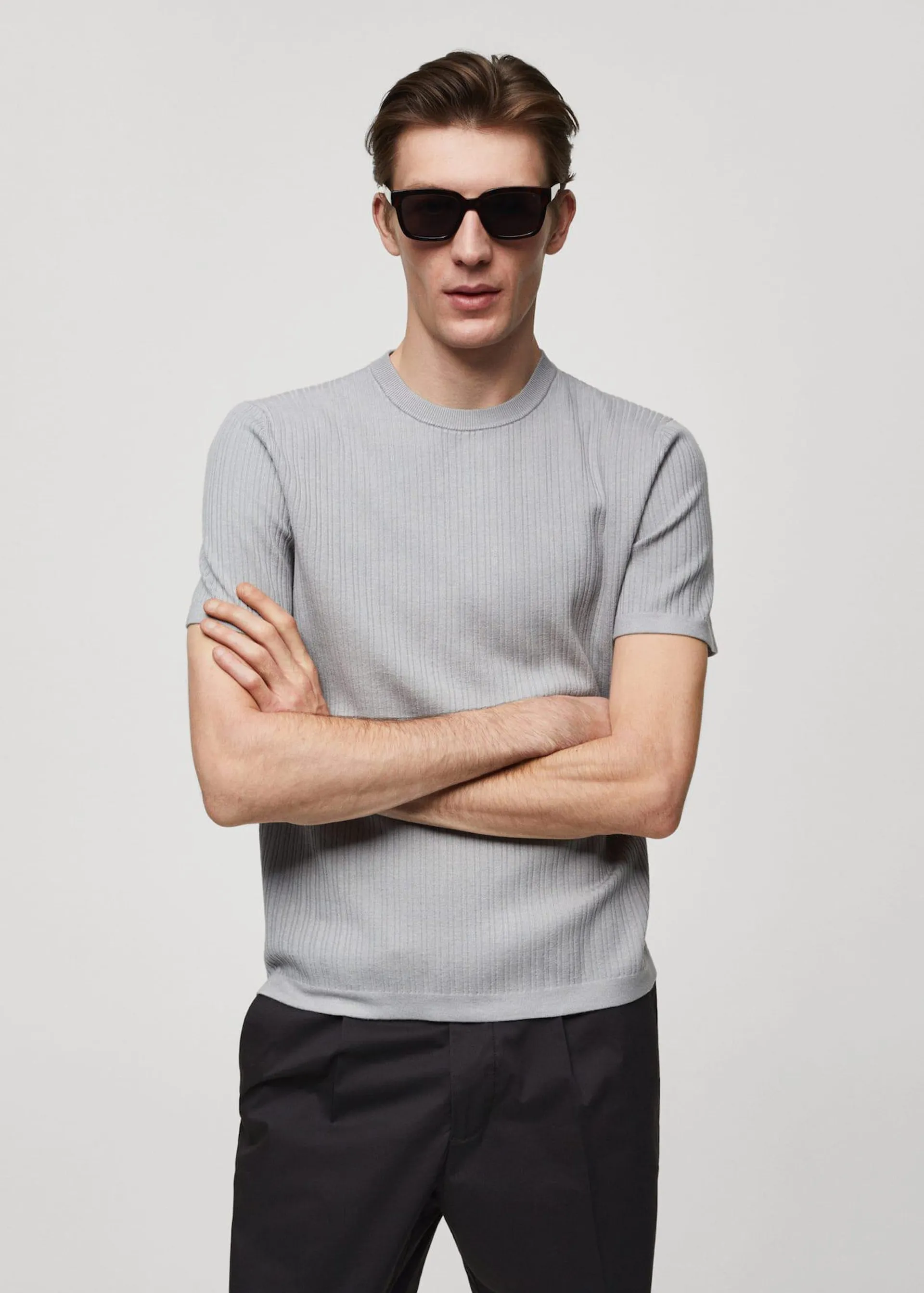 Camiseta punto canalé
