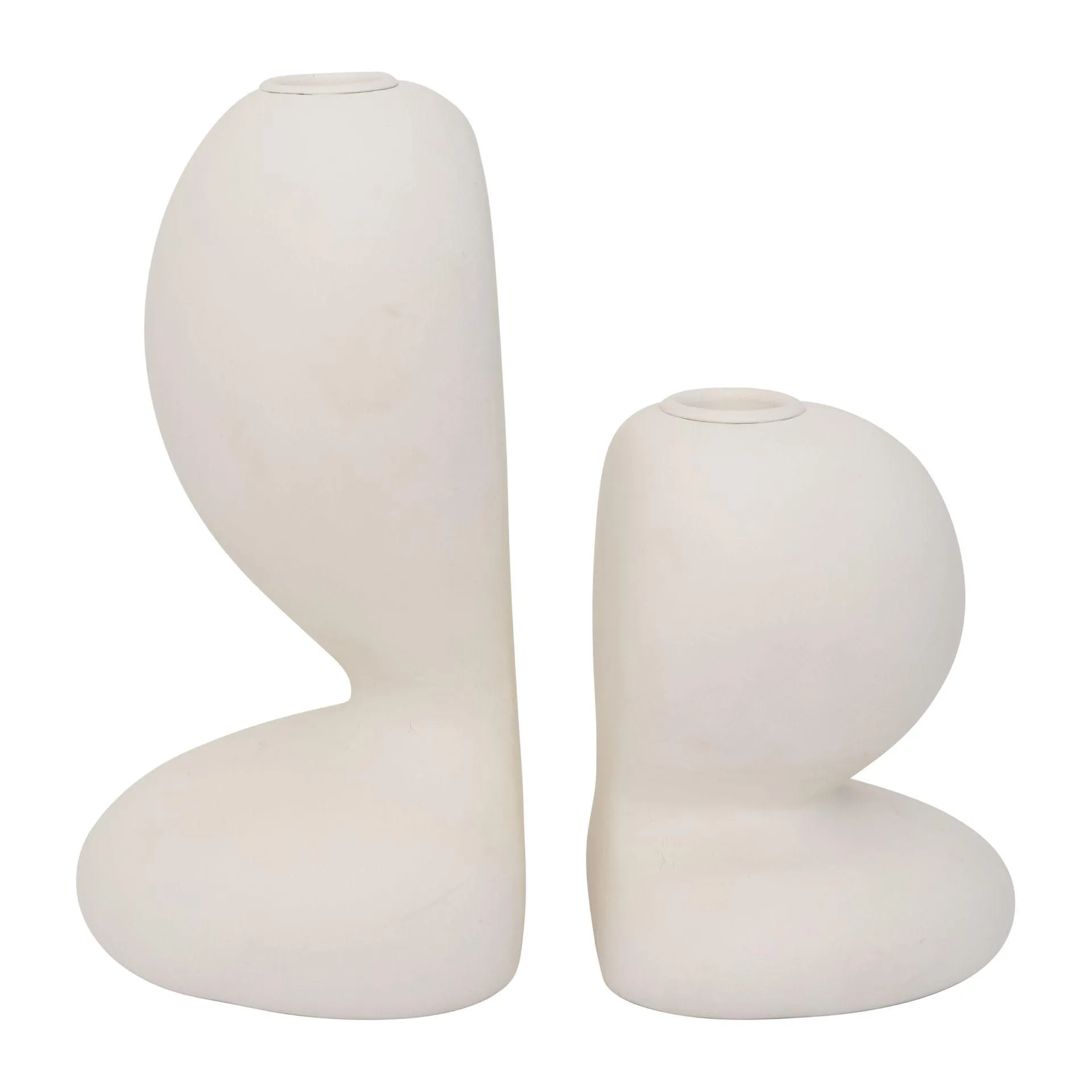 Chou candle holder 2 pieces White