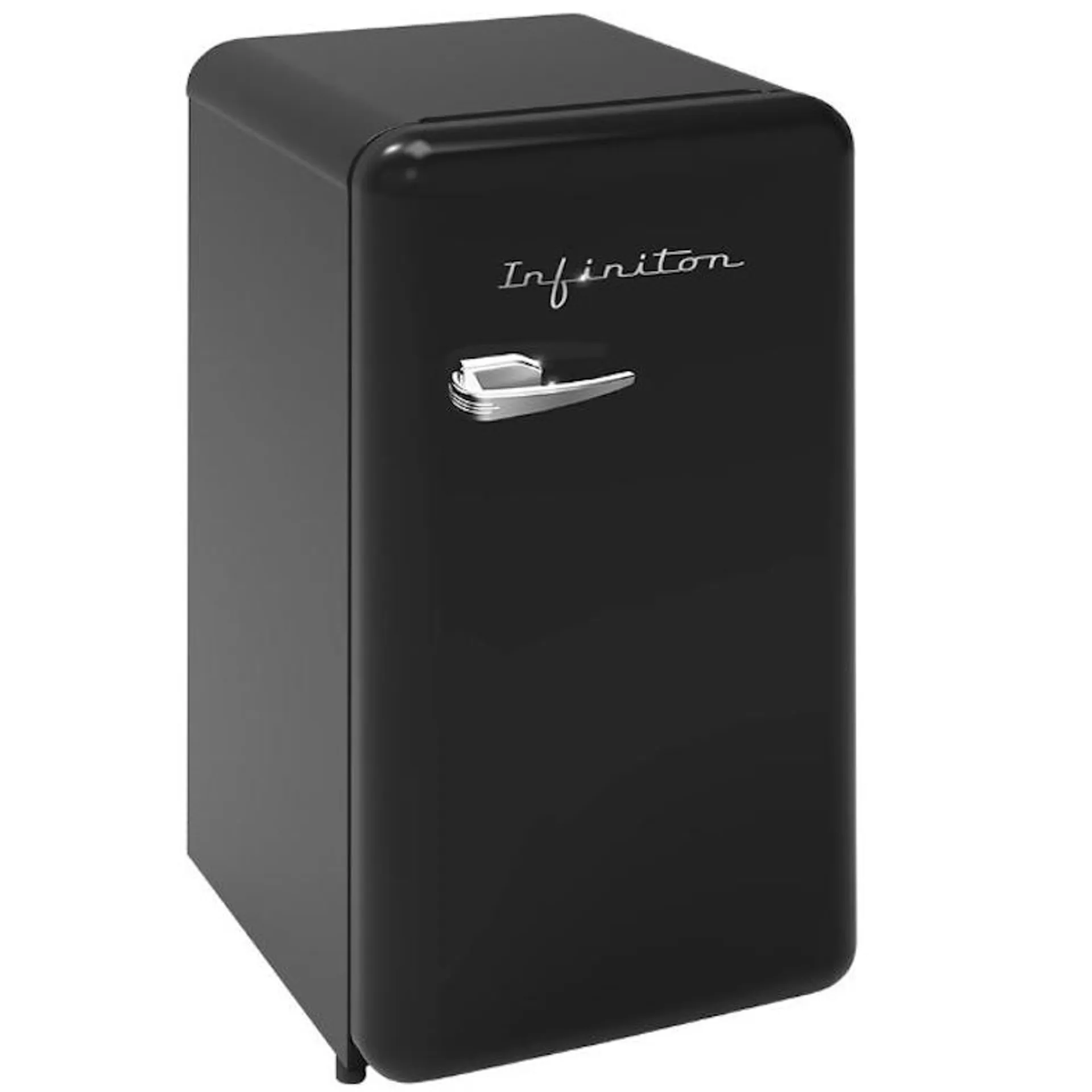 INFINITON Frigorifico Cooler CL-V90L8NEA, 90 Litros, 87 cm de Altura, Ciclico, E, Negro Vintage