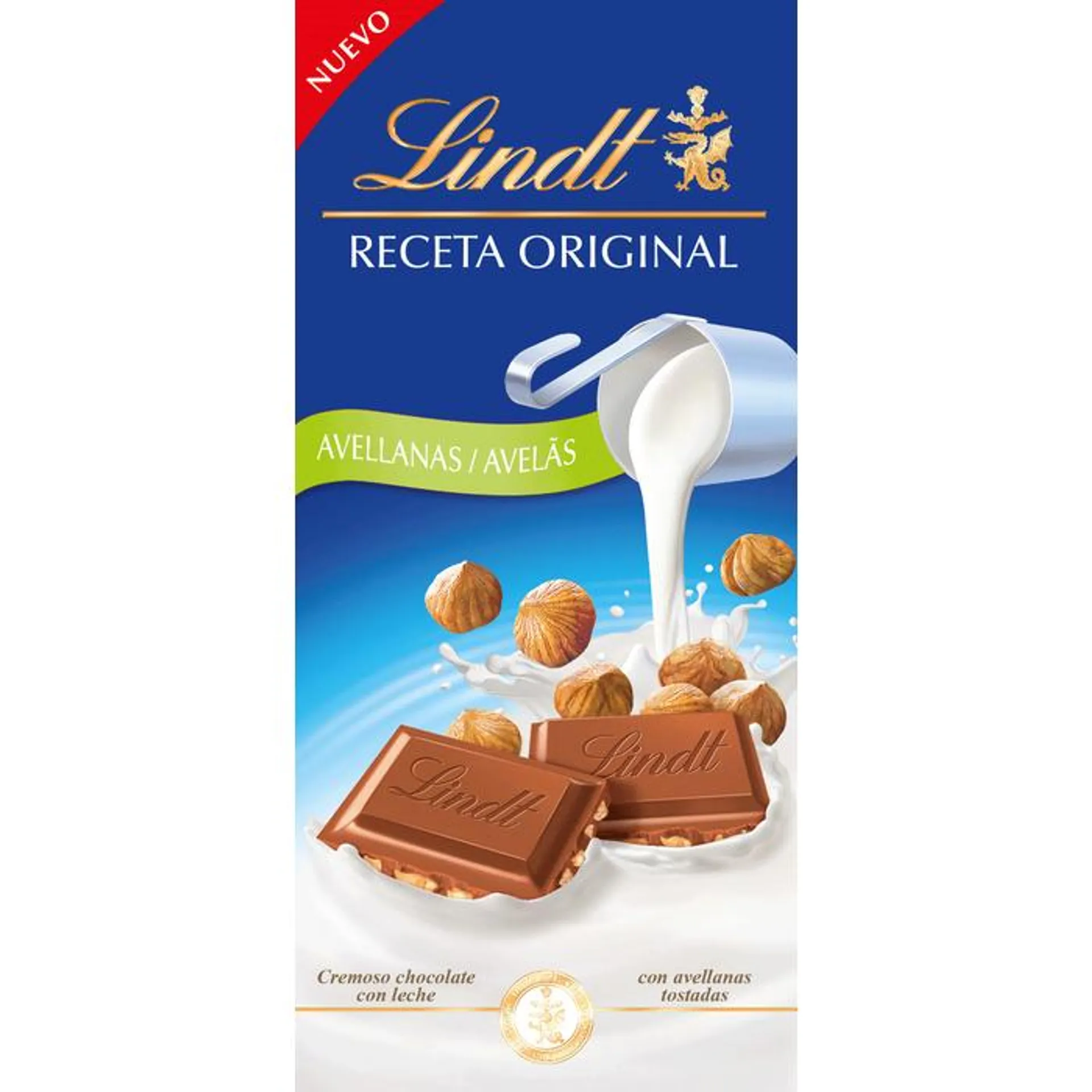 Chocolate con leche y avellanas 125g - Lindt