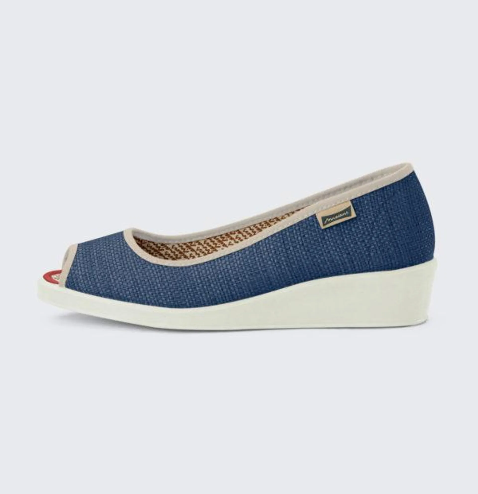 Ines rafia – Navy Beige