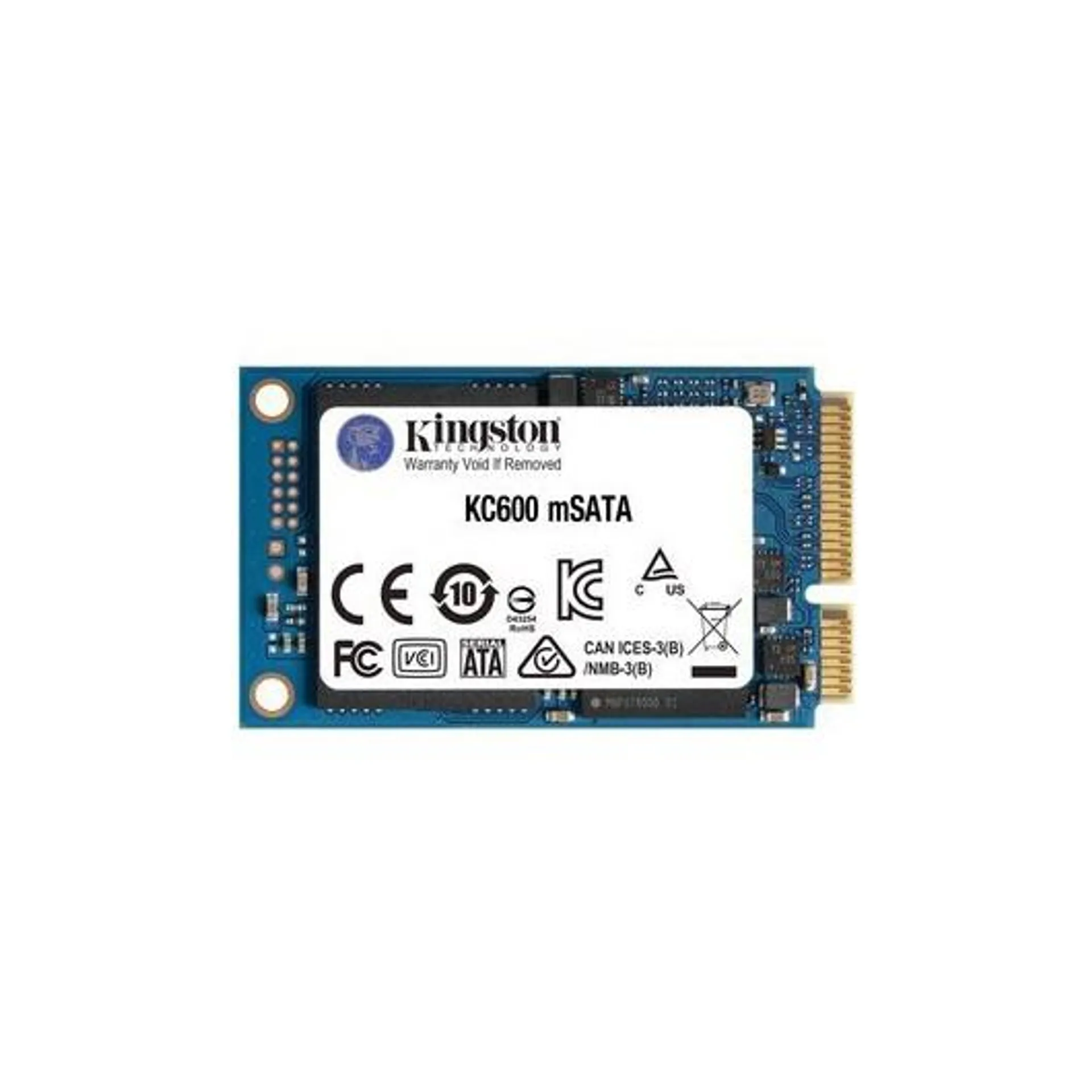 SSD KINGSTON 256GB KC600 SATA3 FORMATO mSATA