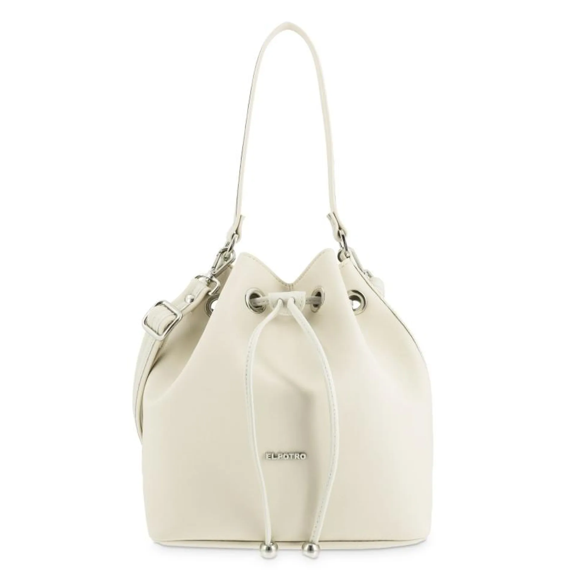 Bolso saco mujer beige-Angula