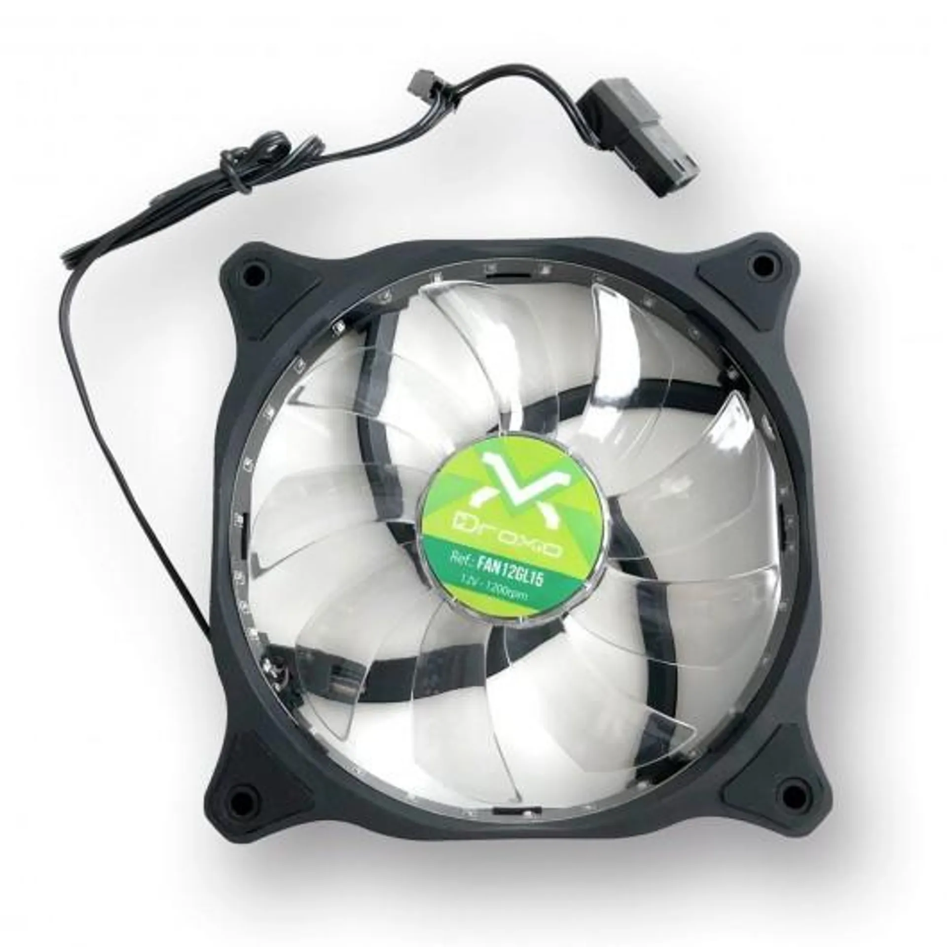 VENTILADOR DROXIO GAMING 12x12cm VERDE