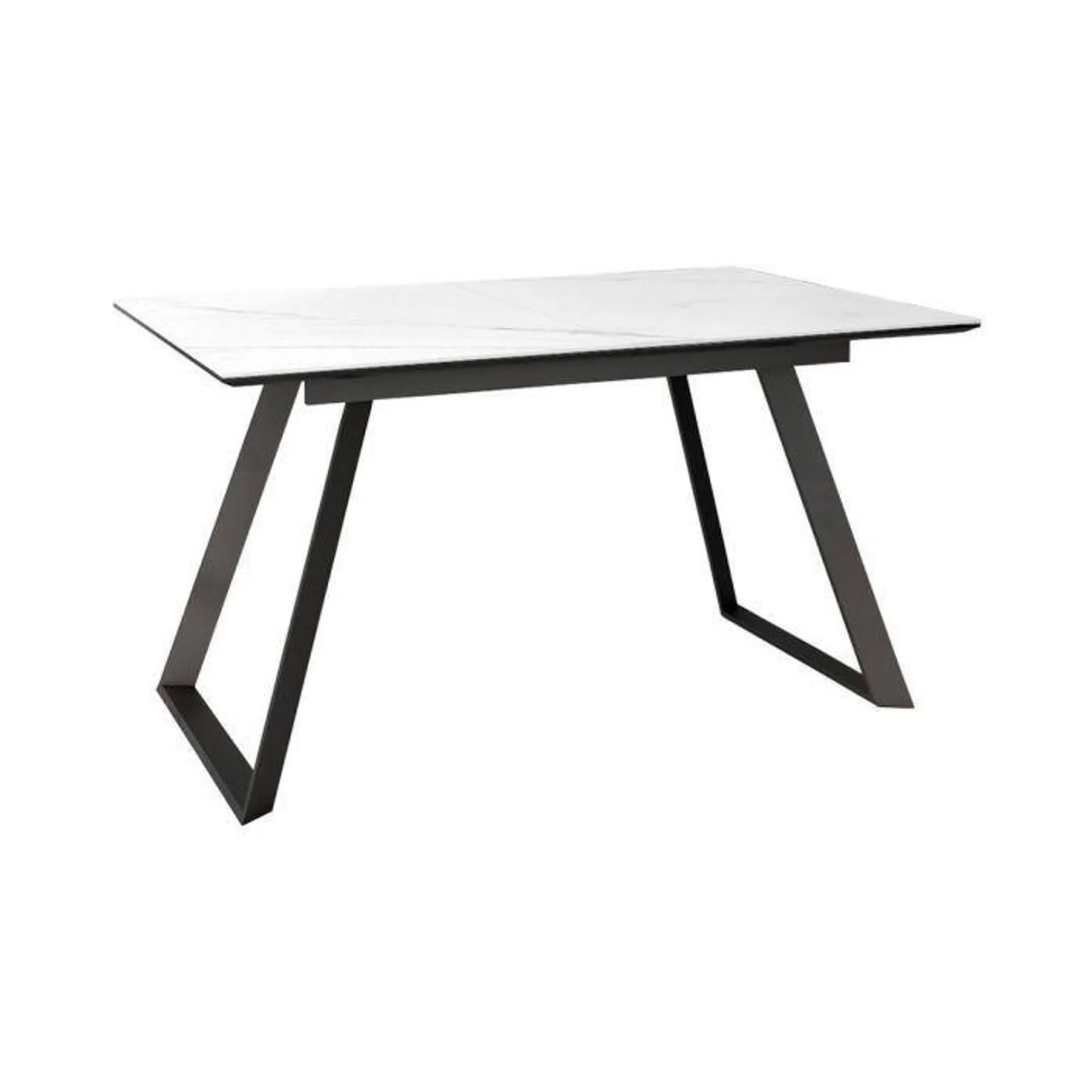 Mesa Sena Extensible de 140 cm de Porcelana con Estructura Negra BOGAL CNG086N