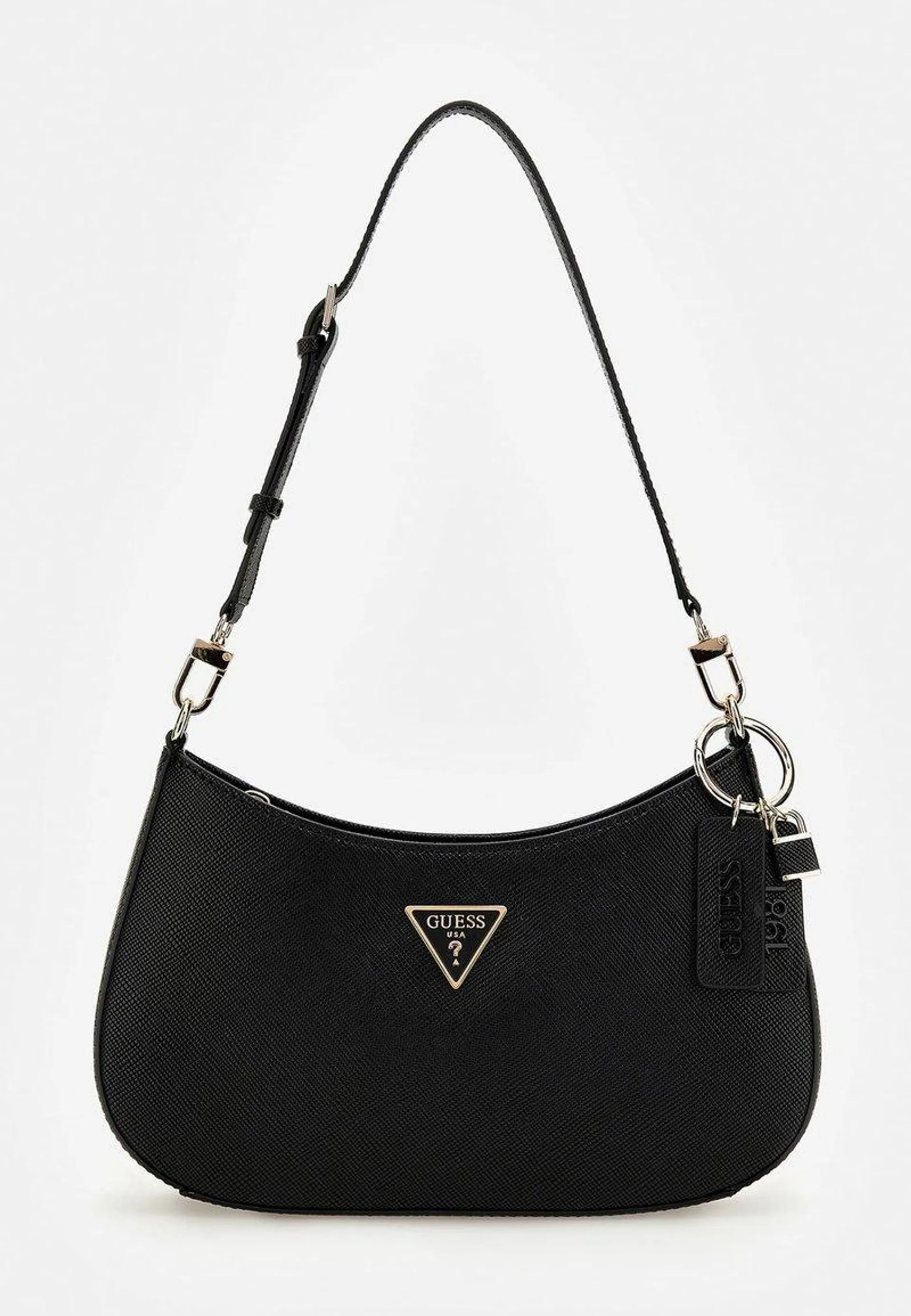 NOELLE TOP ZIP SHOULDER BAG - Bolso de mano - black