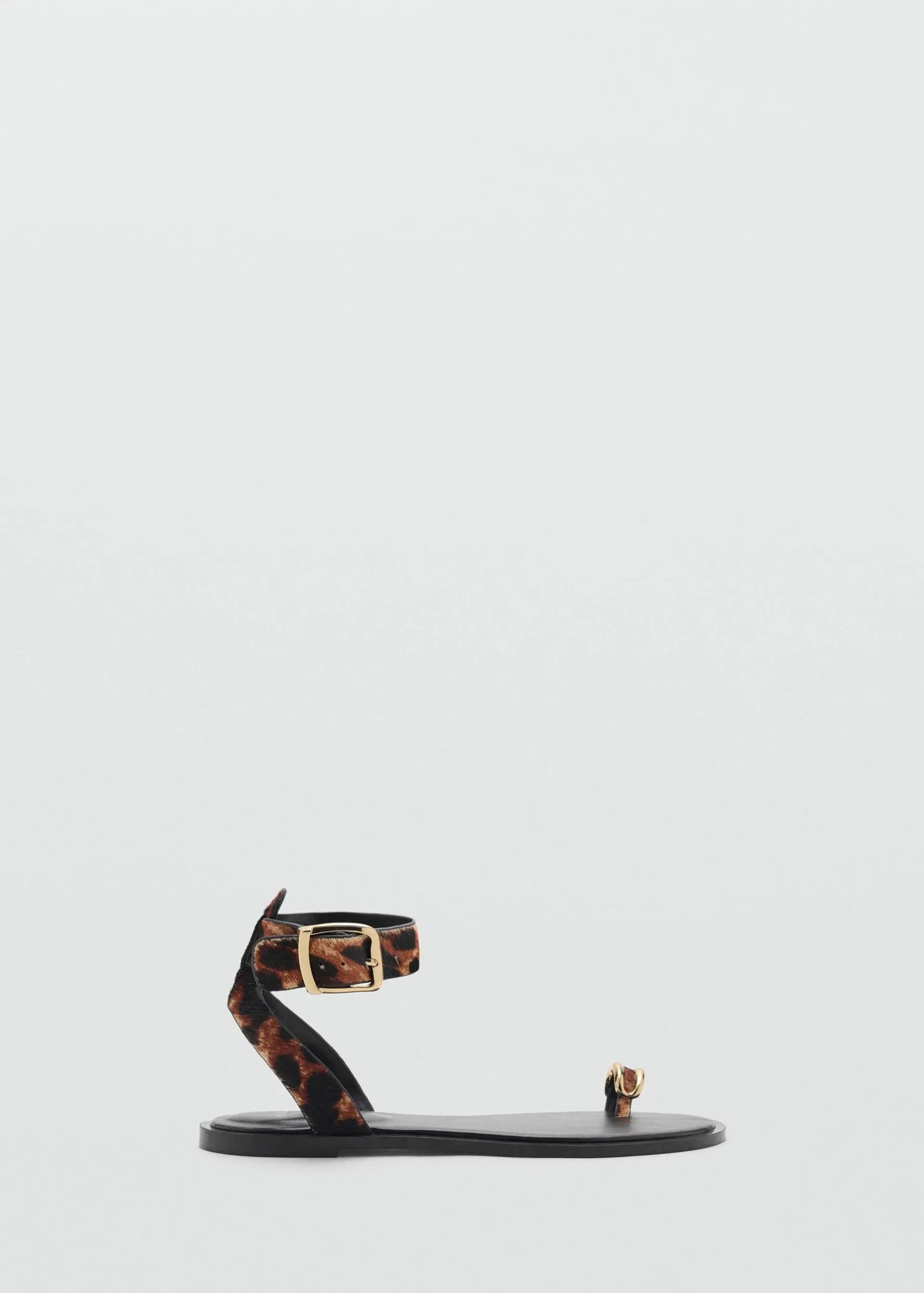 Sandalia leopardo piel