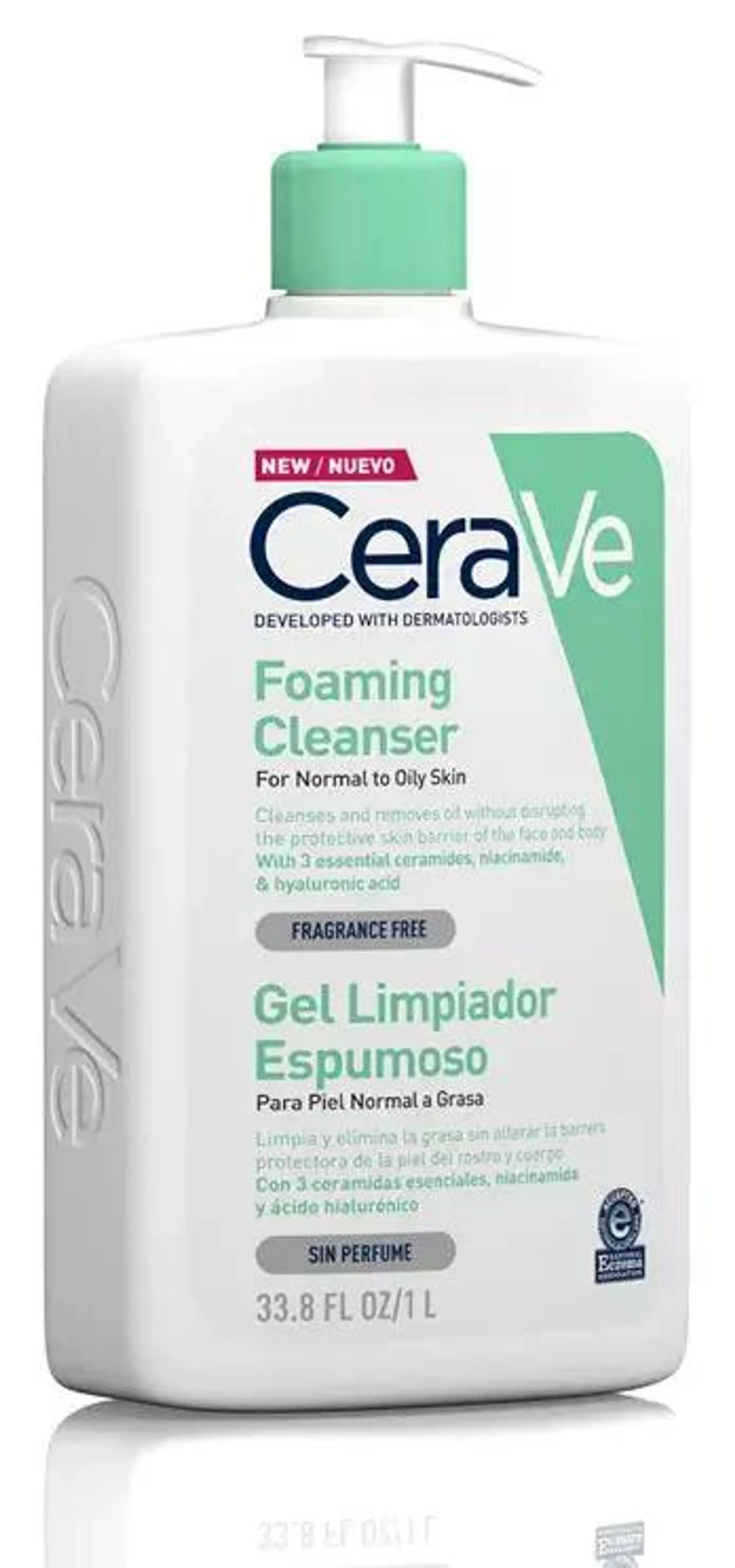 CeraVe Gel Limpiador Espumoso 1 Litro