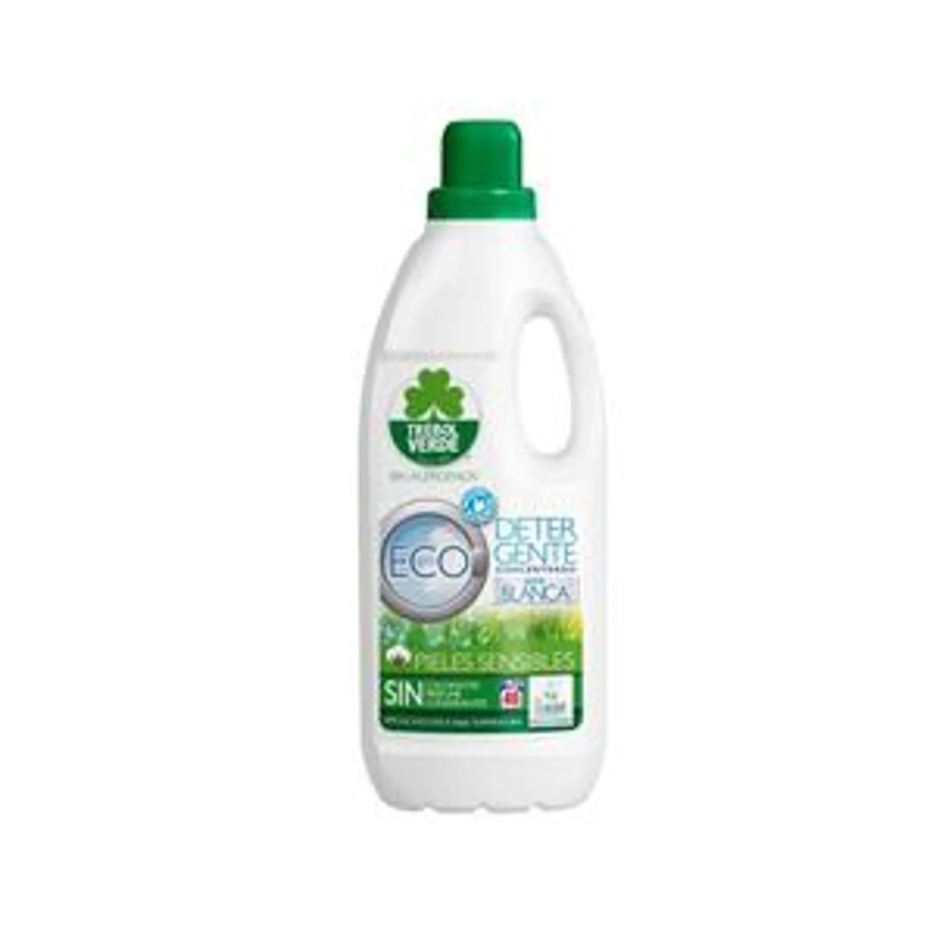 Detergente lavadora ropa blanca ECO Trébol Verde 2 L