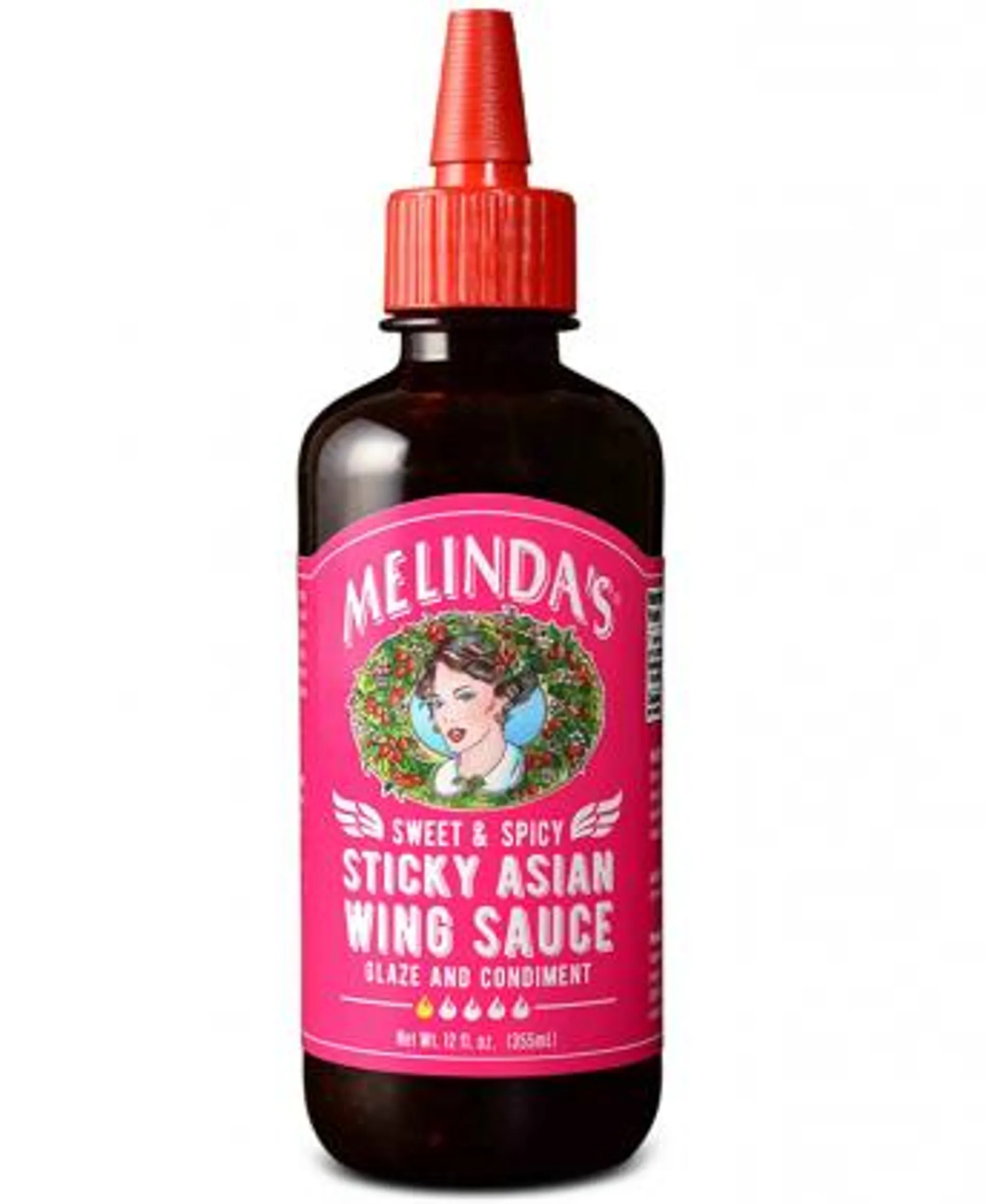 Sweet & Spicy Sticky Asian Wing Sauce 355 ml. Melinda's