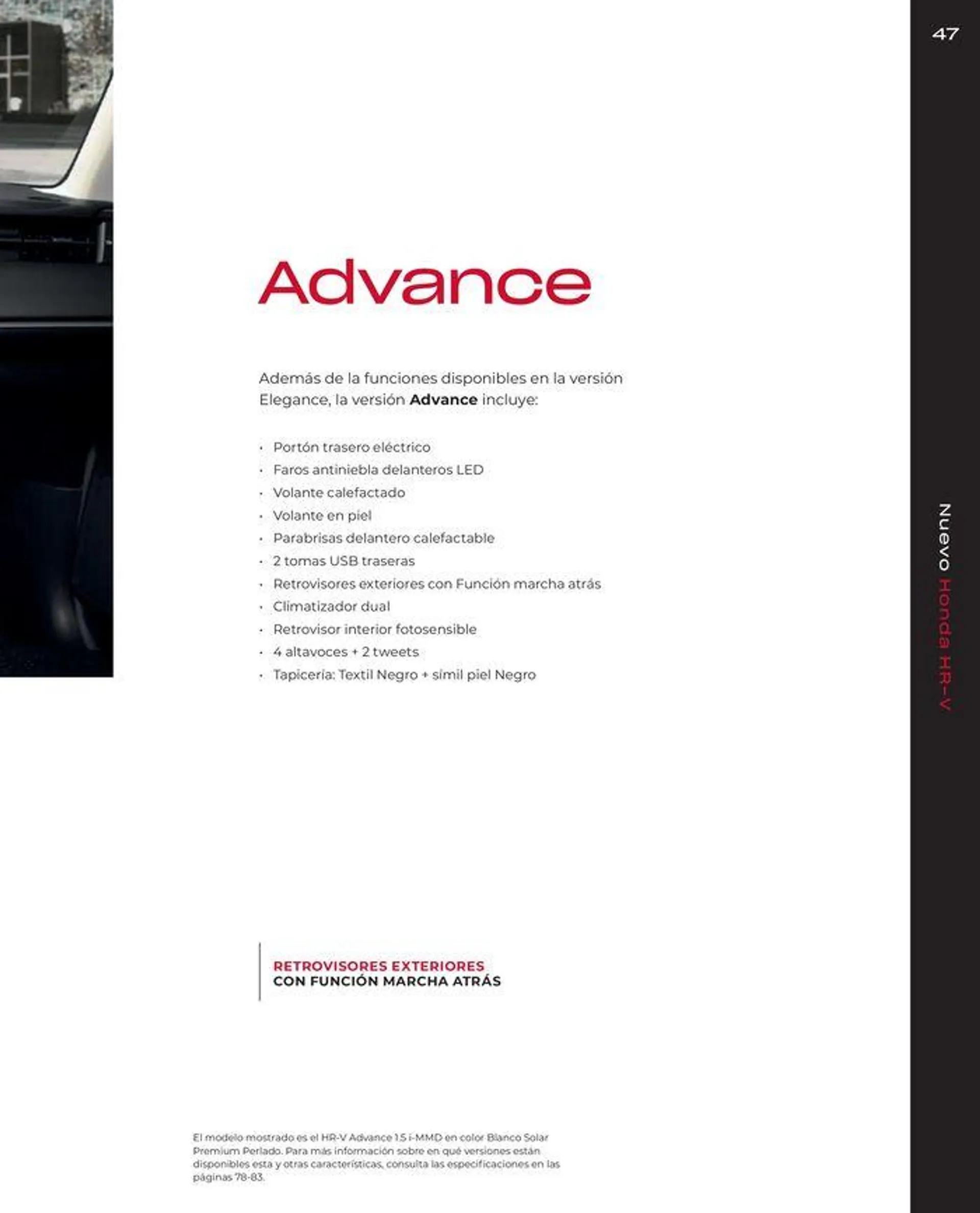 Catálogo de Honda HRV-Hybrid 30 de agosto al 31 de diciembre 2024 - Página 49