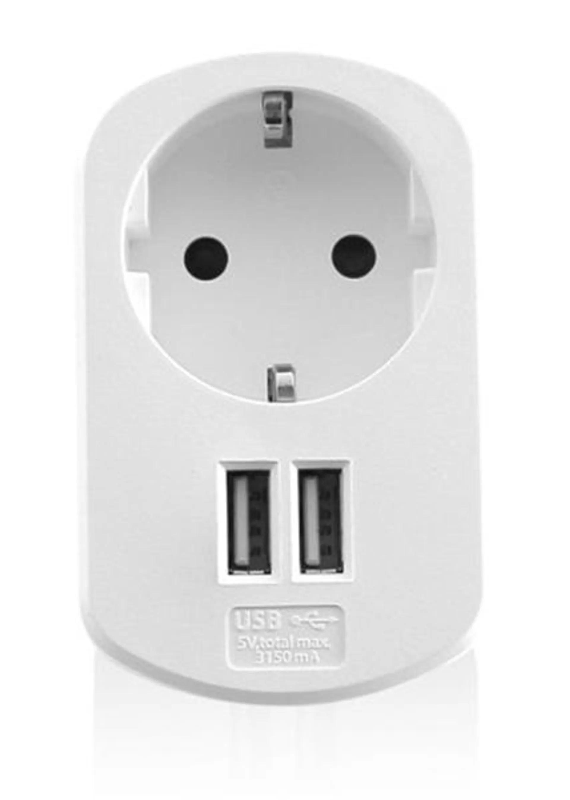 CARGADOR DE PARED EWENT EW1211 2USB 3.1A BLANCO SIN PERDIDA DE ENCHUFE