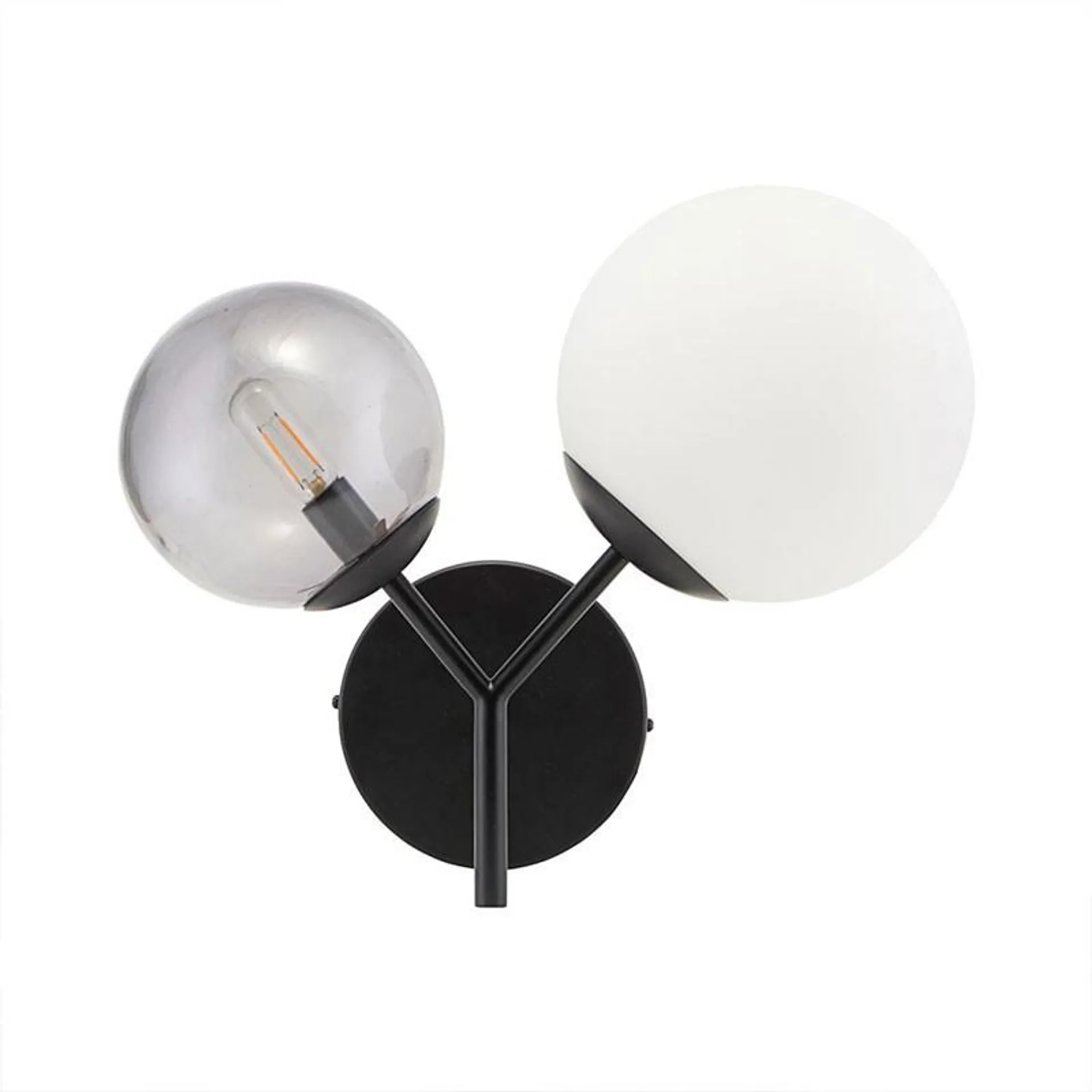 Twice wall lamp, black