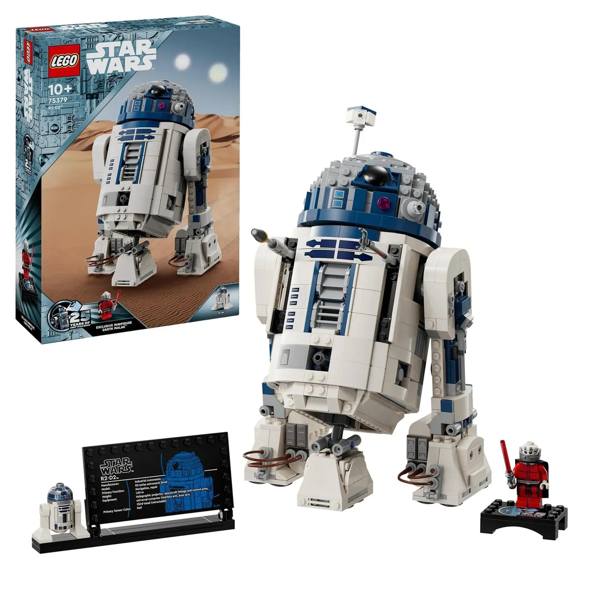 LEGO Star Wars R2-D2 Model, Buildable Toy Droid Figure 75379