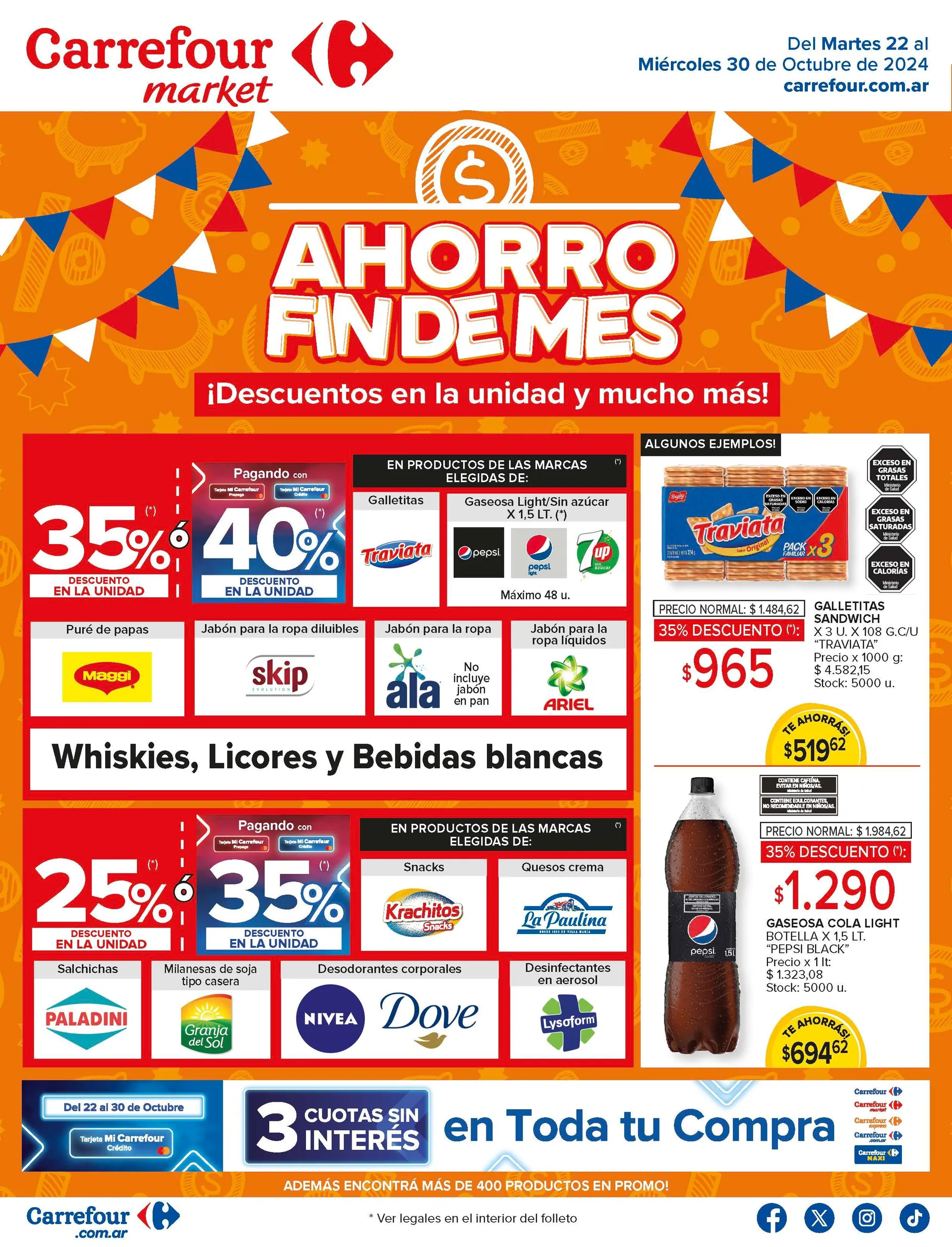 Ofertas de Carrefour Ofertas y promociones 22 de octubre al 30 de octubre 2024 - Página 1 del catálogo