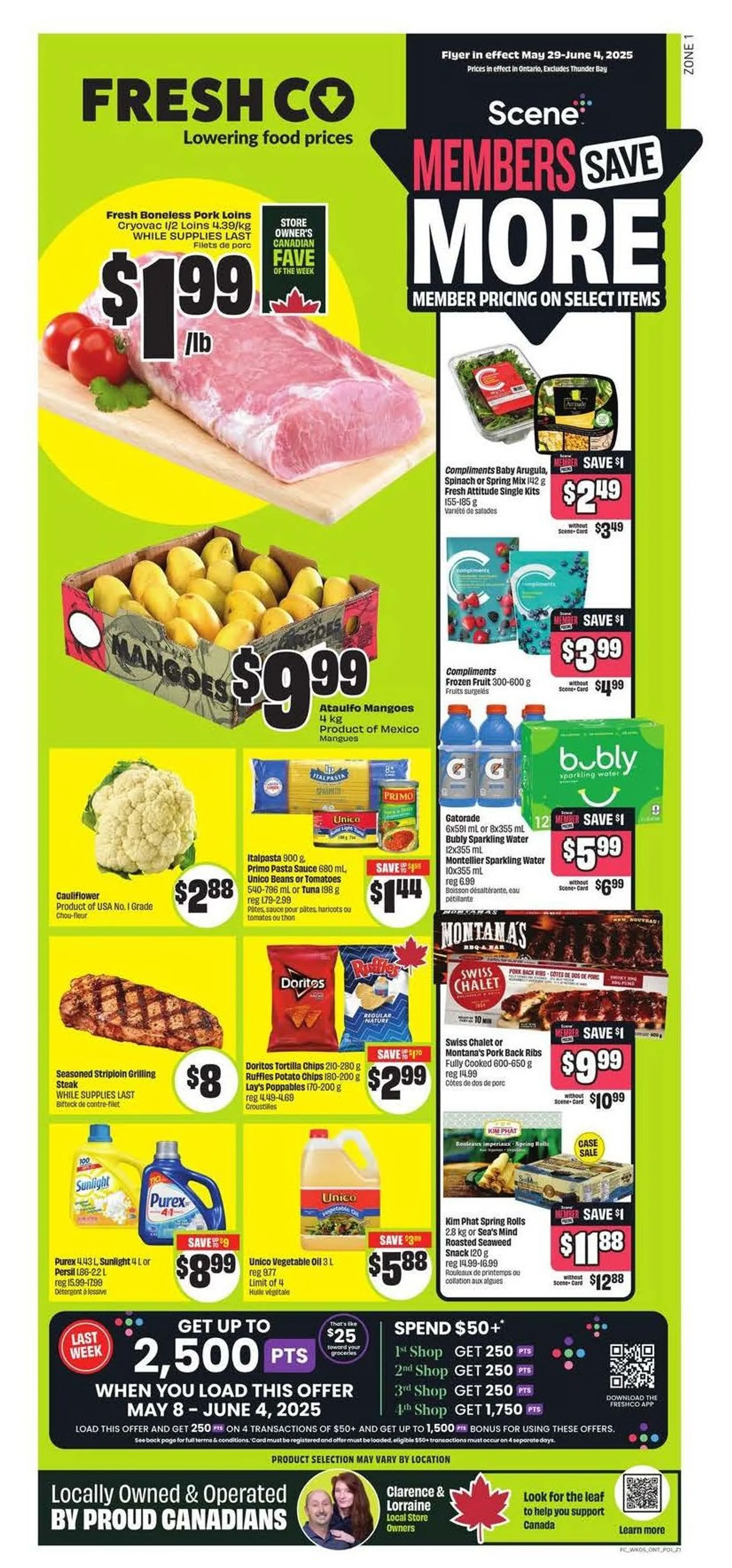 FreshCo Weekly Ad from May 28 to June 4 2025 - flyer page 1