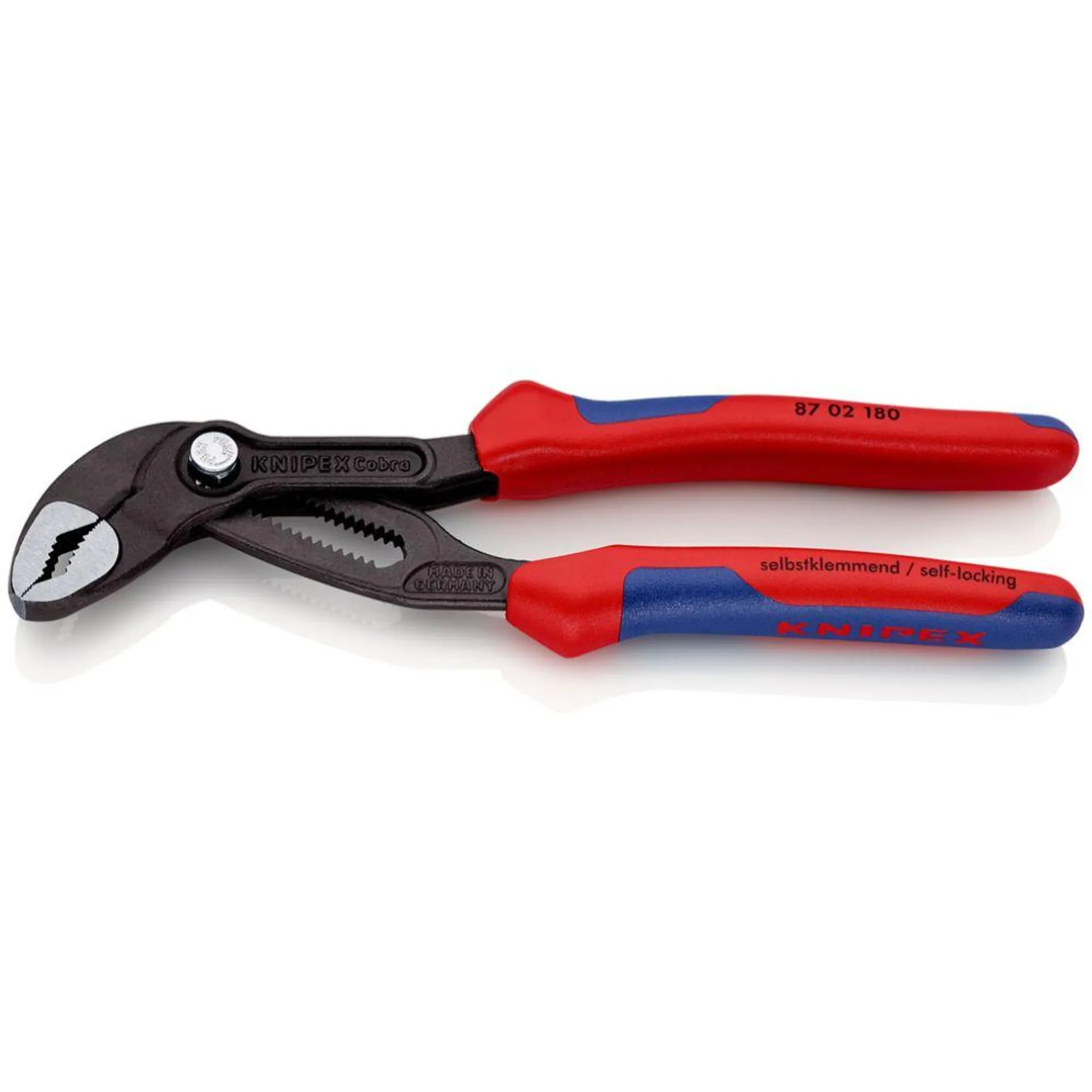 Knipex® 87 02 180 Cobra Ergo siirtoleukapihdit 180 mm