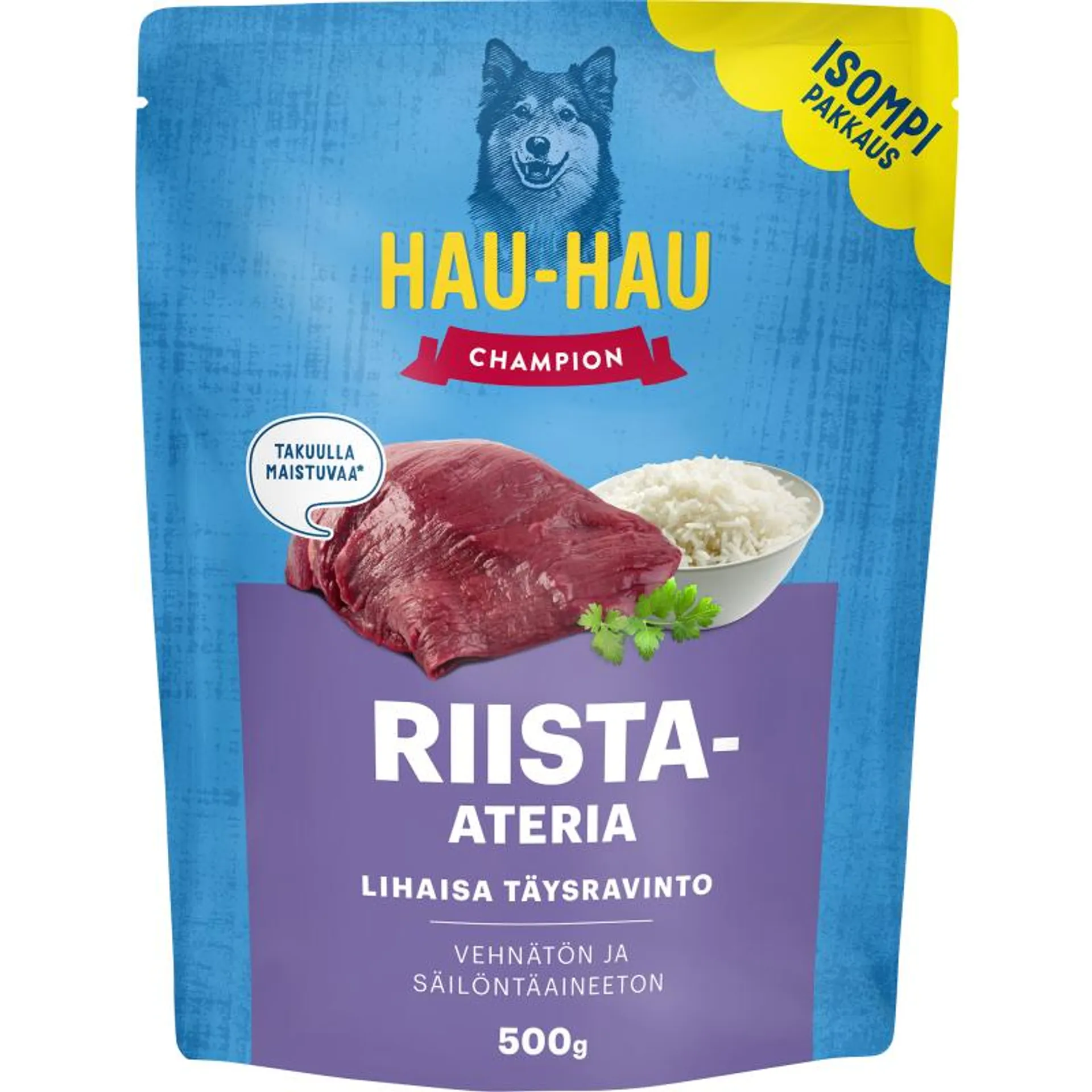 Koiranruoka Hau-Hau 500 g riista-ateria