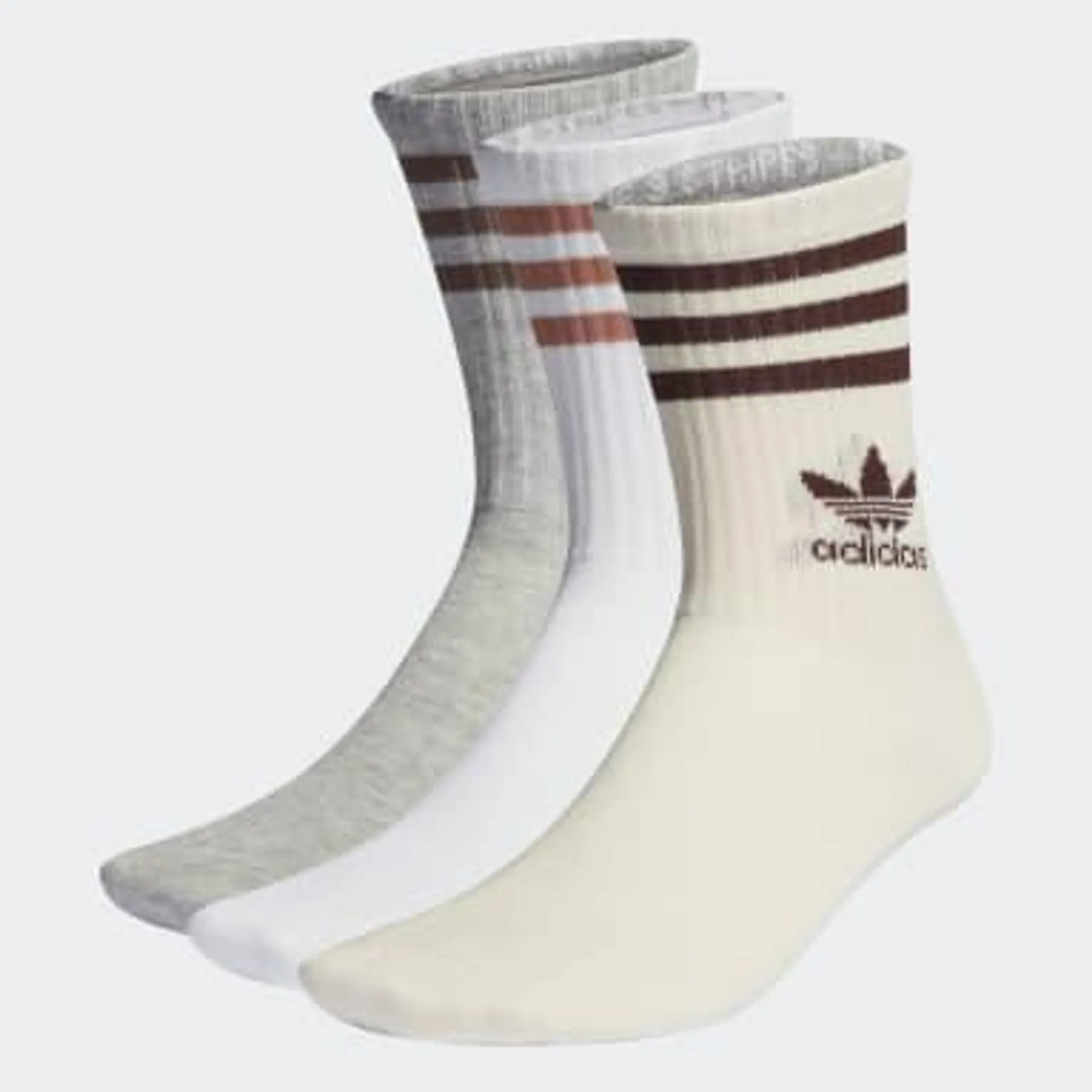 Mid Cut Crew Socks 3 Pairs