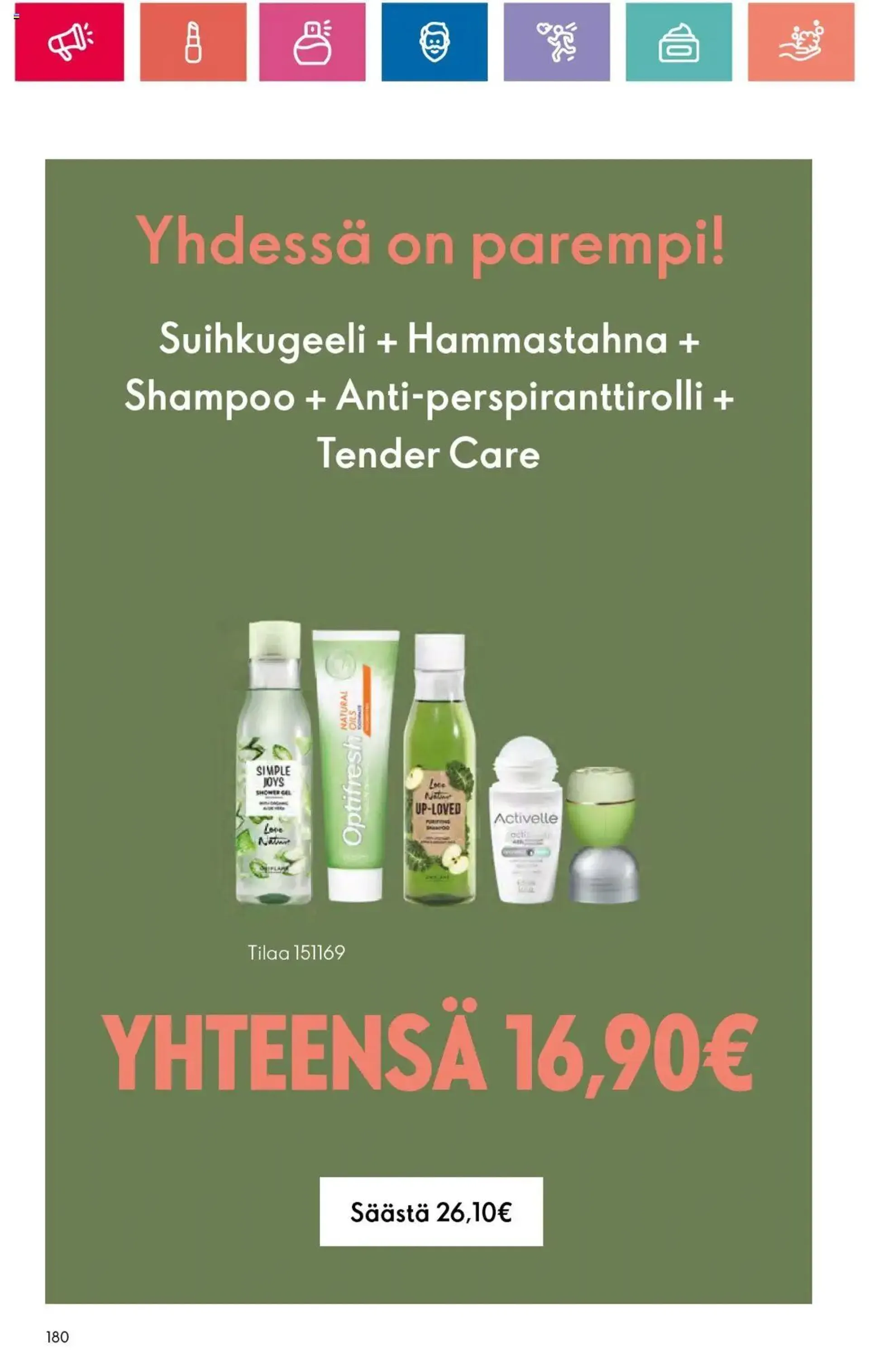 Oriflame Esite 13 voimassa alkaen 12. syyskuuta - 2. lokakuuta 2024 - Tarjouslehti sivu 180