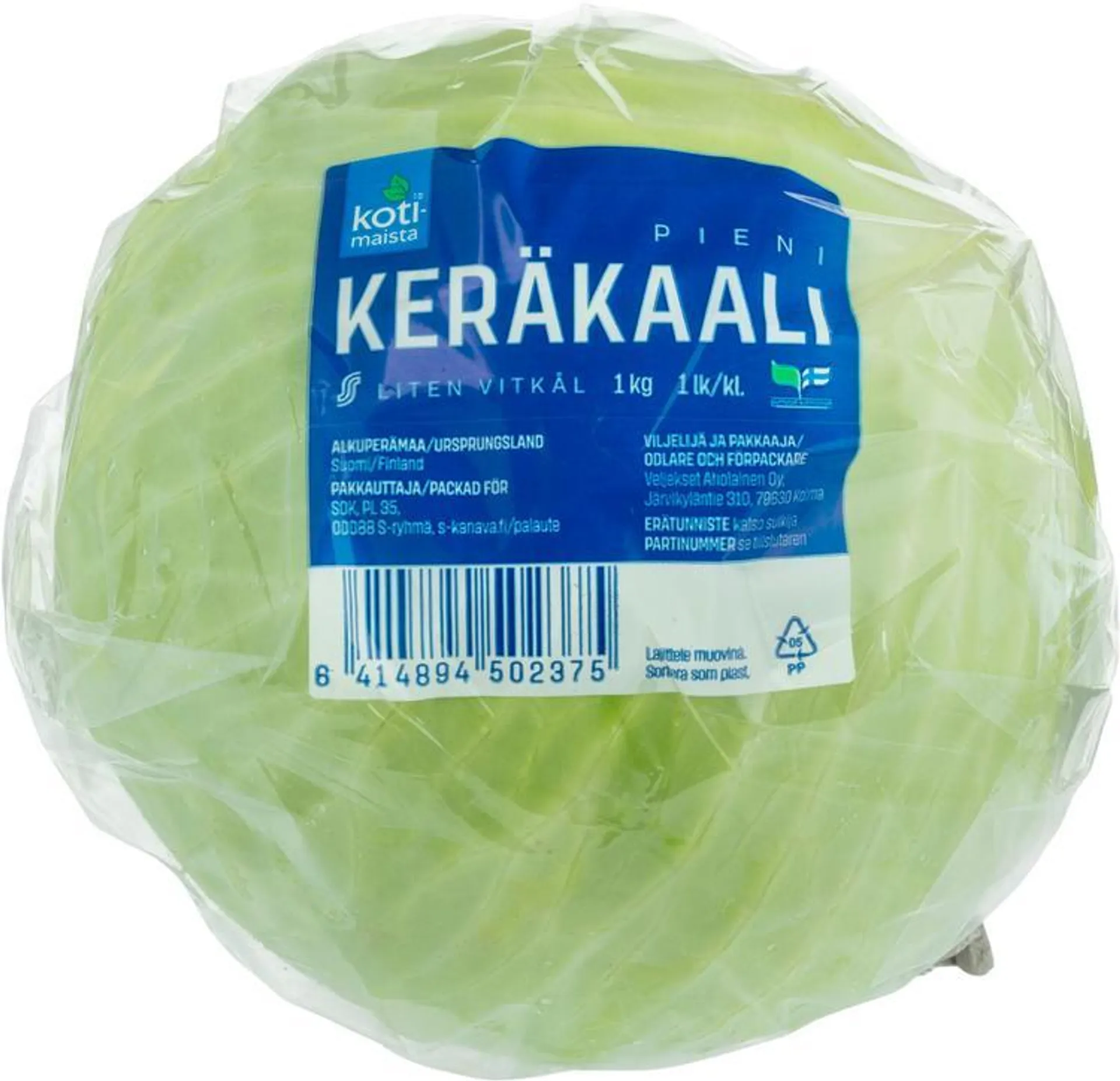 Kotimaista pieni keräkaali 1 kg