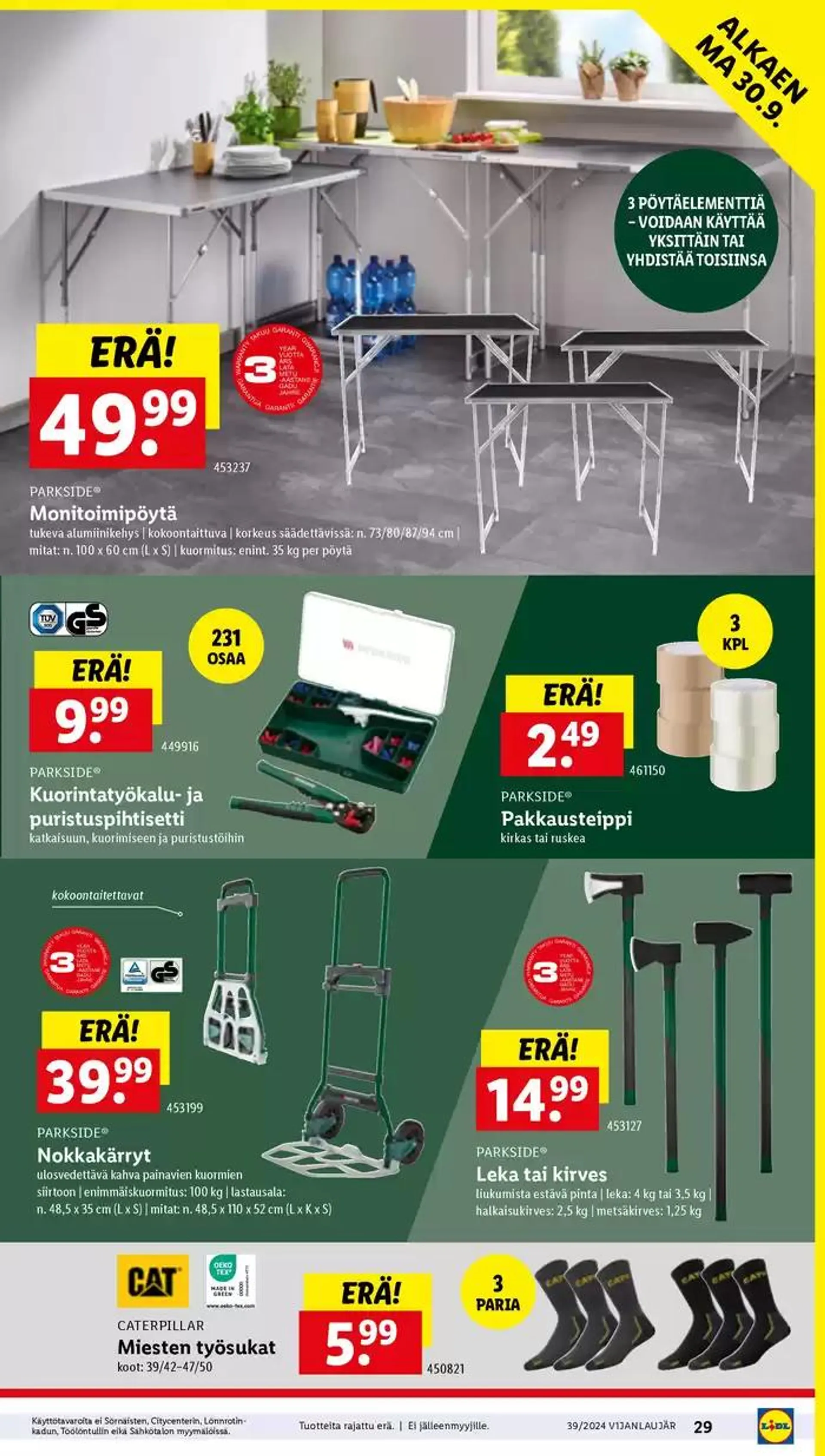 Houkuttelevia erikoistarjouksia kaikille voimassa alkaen 23. syyskuuta - 2. lokakuuta 2024 - Tarjouslehti sivu 33