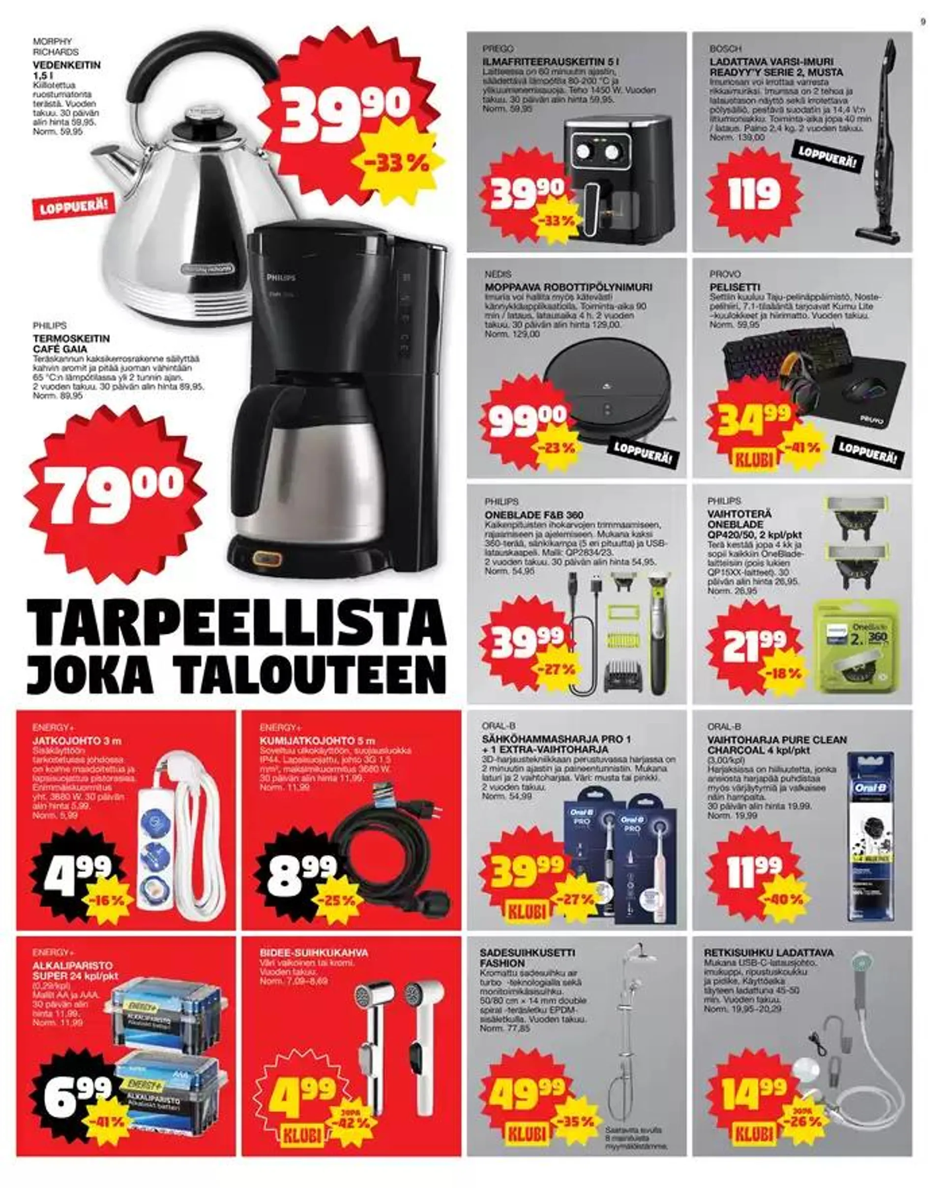 Tarjoussanomat voimassa alkaen 14. lokakuuta - 28. lokakuuta 2024 - Tarjouslehti sivu 9