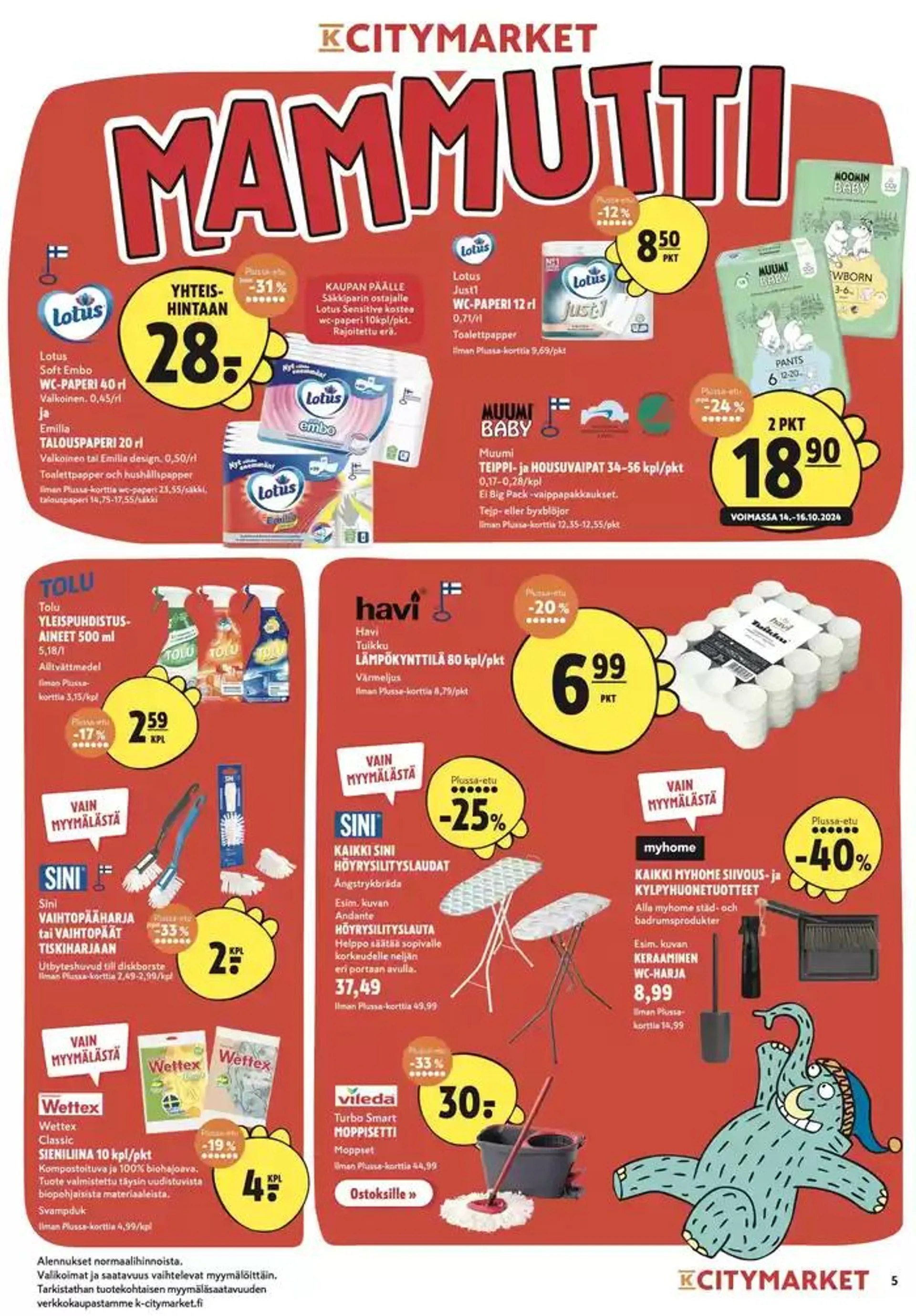 K-citymarket tarjoukset voimassa alkaen 14. lokakuuta - 28. lokakuuta 2024 - Tarjouslehti sivu 15