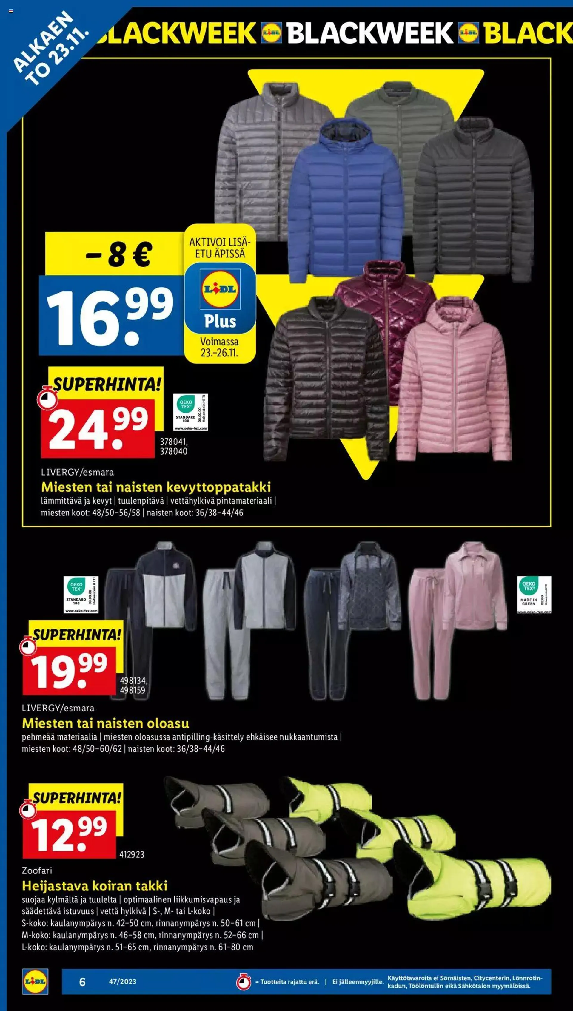 Lidl - Black Friday voimassa alkaen 20. marraskuuta - 26. marraskuuta 2023 - Tarjouslehti sivu 6