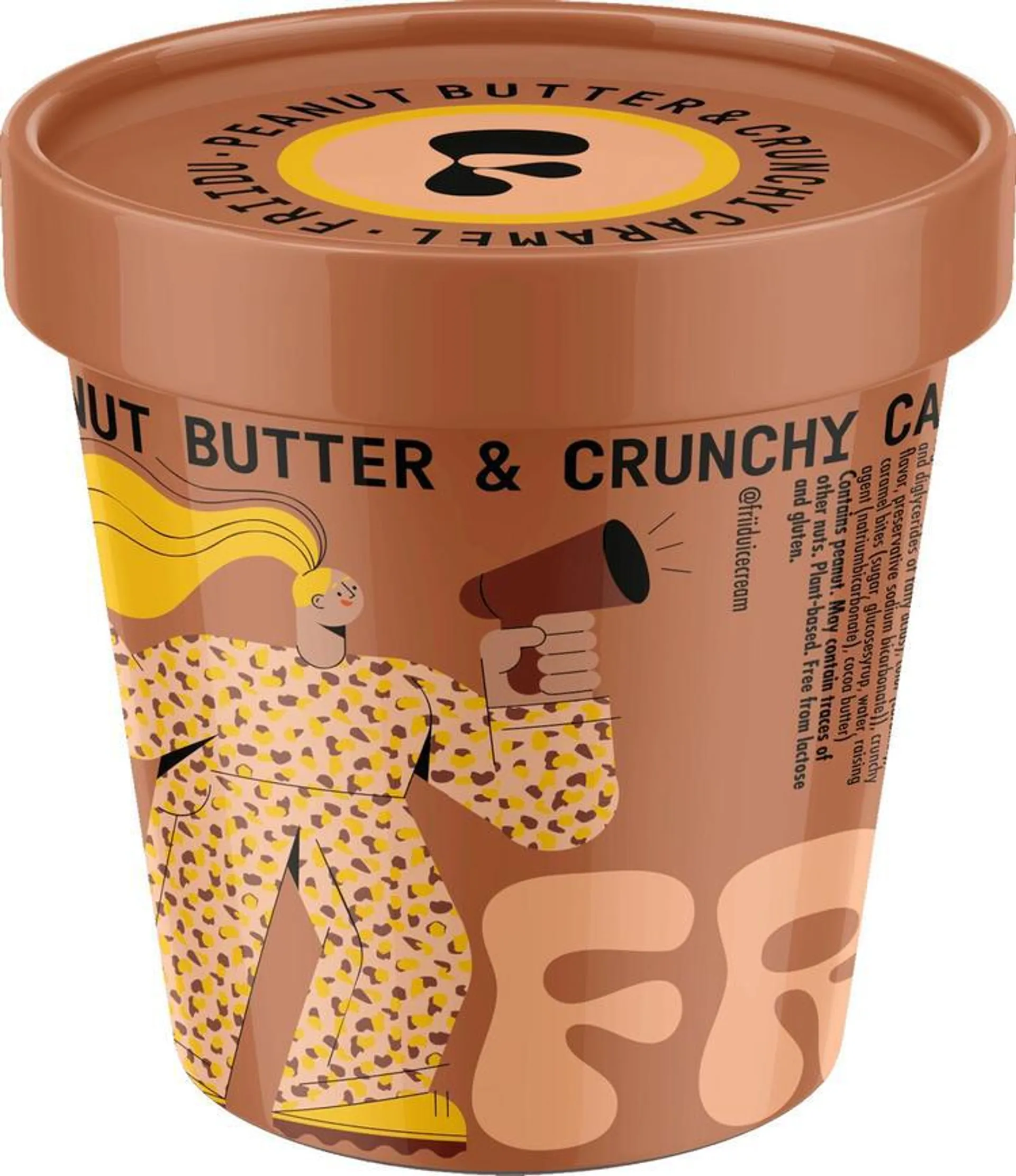 Friidu jäätelö Peanut Butter and Crunchy Caramel 470ml/320g
