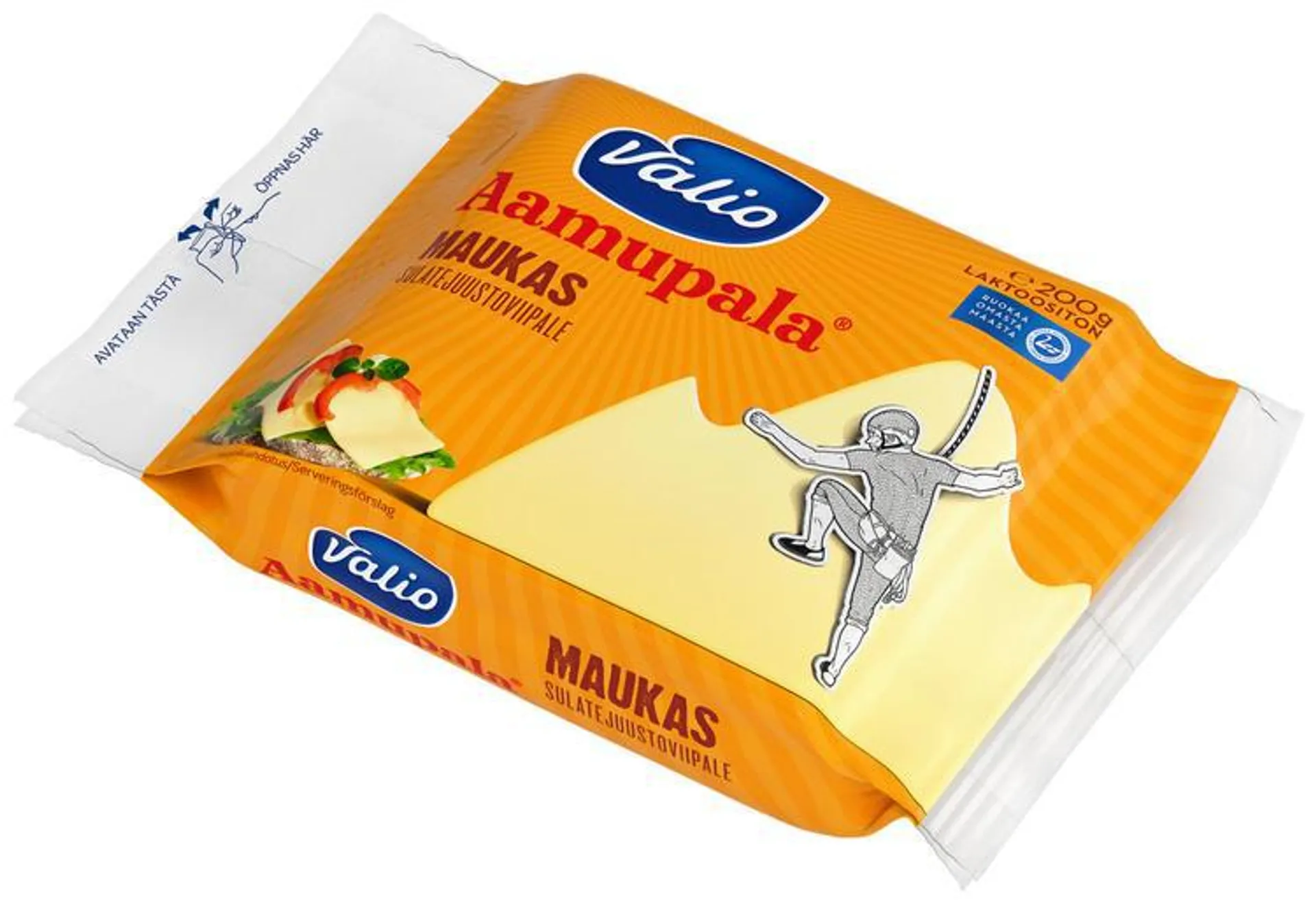 Valio Aamupala® e200 g maukas sulatejuustoviipale laktoositon