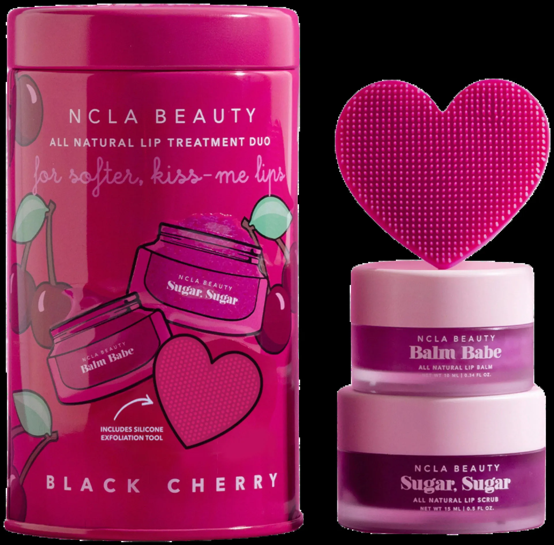 NCLA Beauty Black Cherry Lip Care Value Set huultenhoitosetti