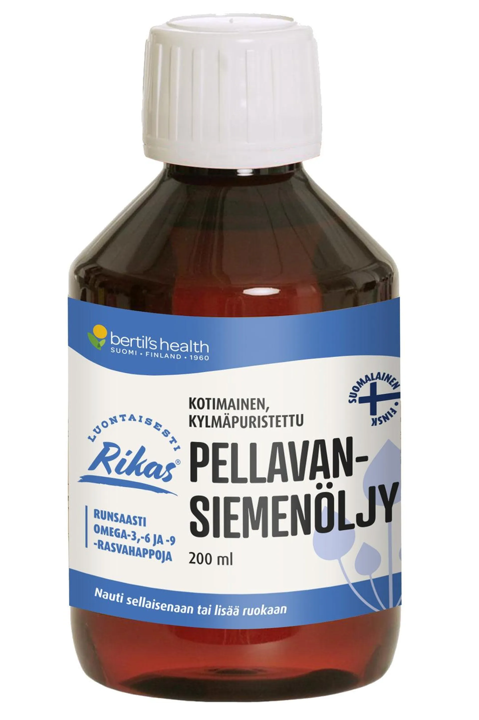 Pellavaöljy (pellavansiemenöljy), 200 ml