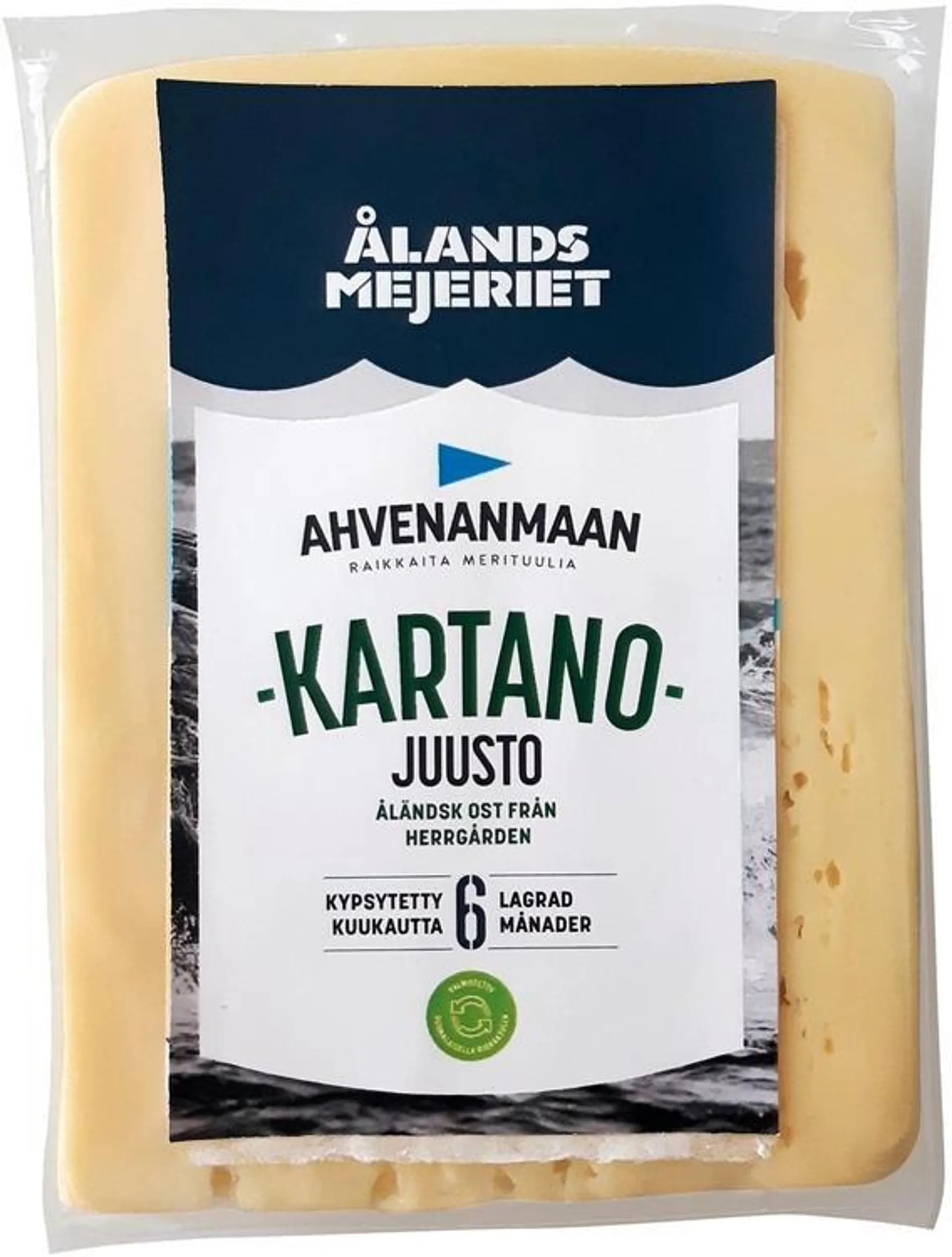 Ahvenanmaan 650g Kartanojuusto 6kk kypsytetty