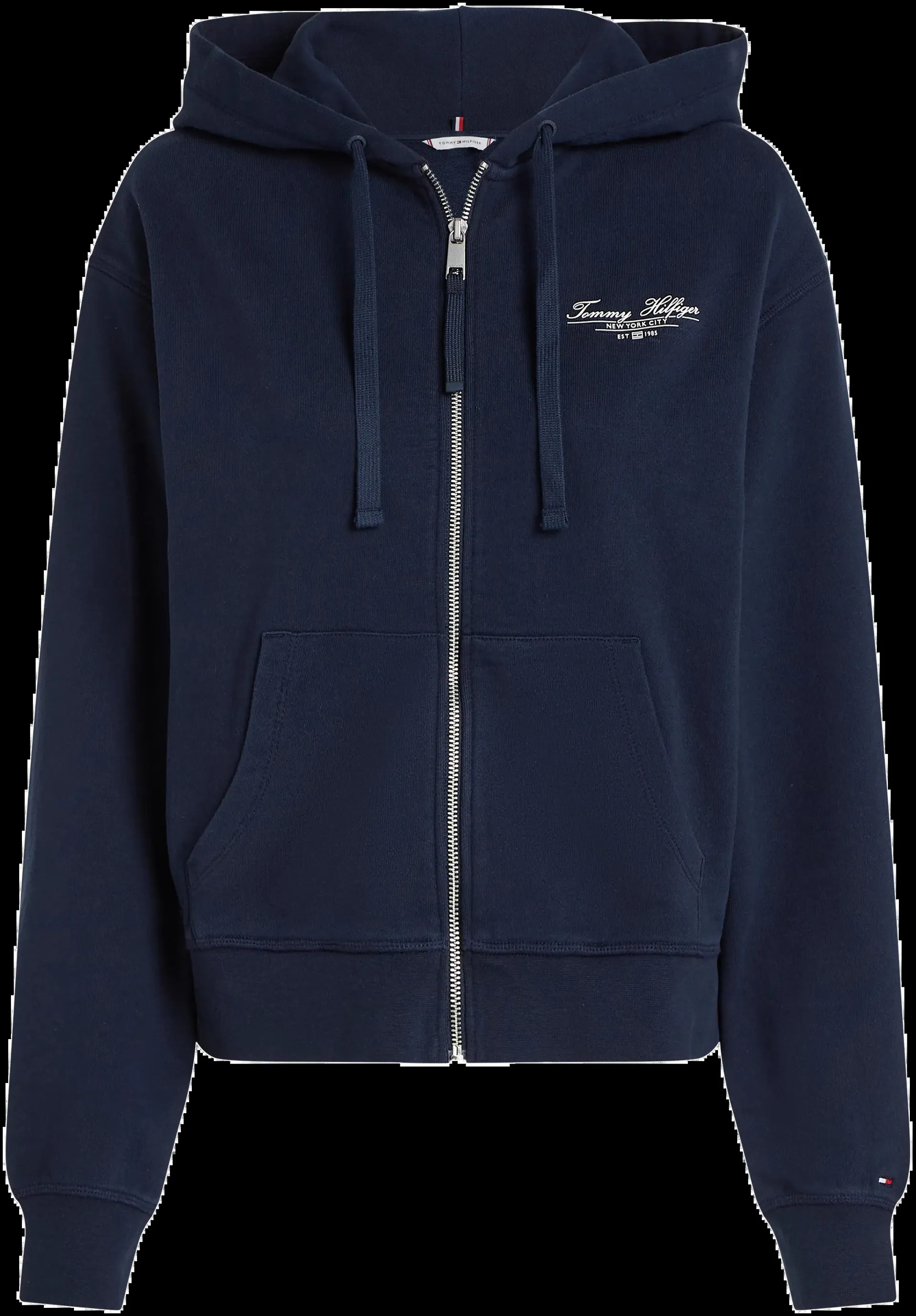 Tommy Hilfiger Reg script zip hoodie collegetakki