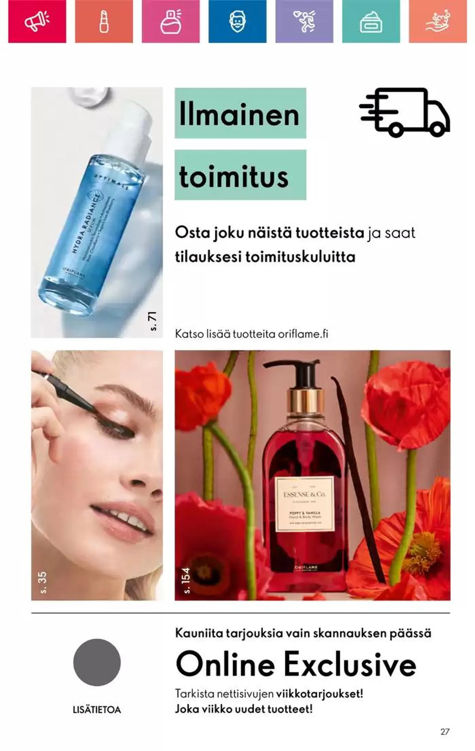 Oriflame tarjoukset voimassa alkaen 24. lokakuuta - 7. marraskuuta 2024 - Tarjouslehti sivu 27