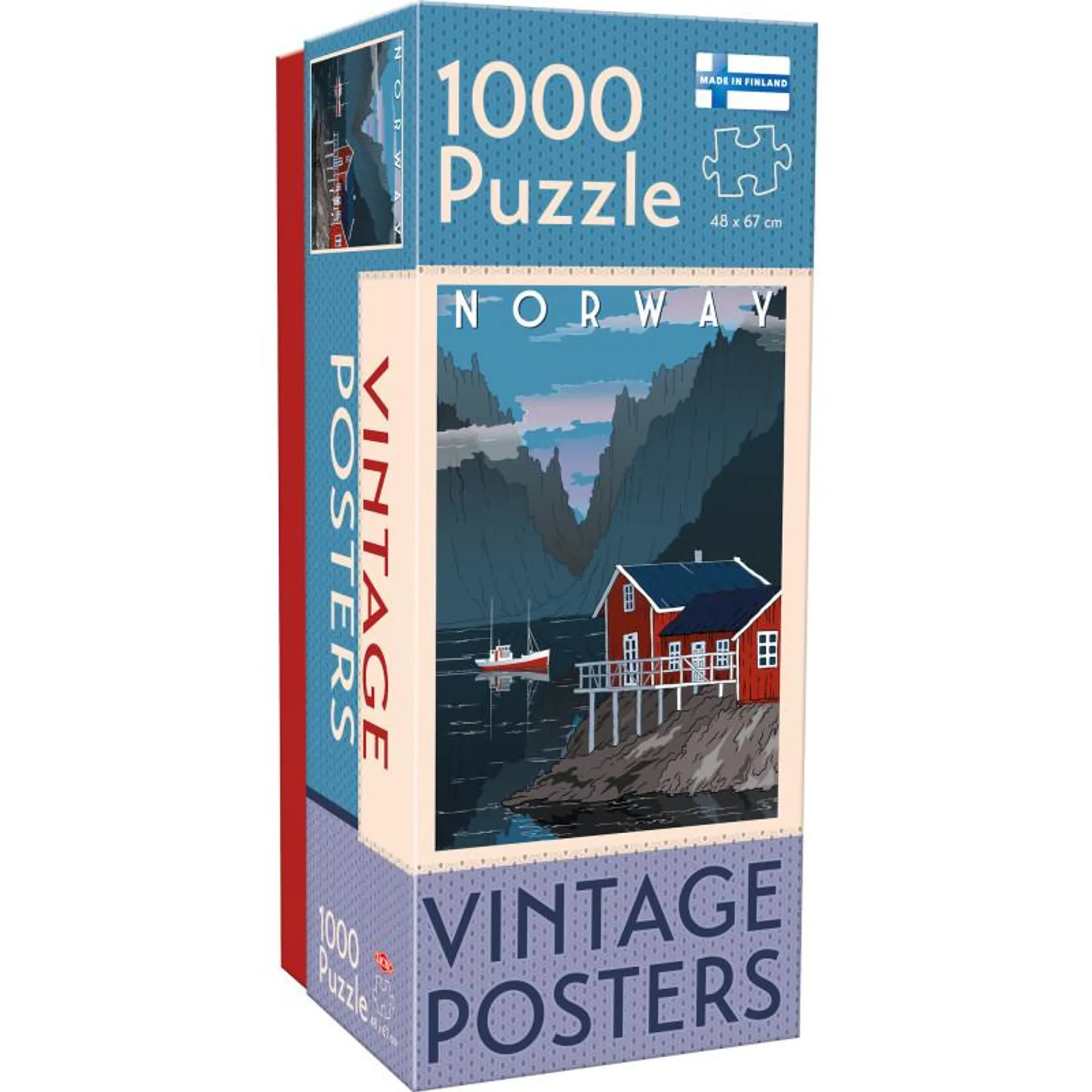 Palapeli Tactic 1000 palaa Vintage Posters Norway