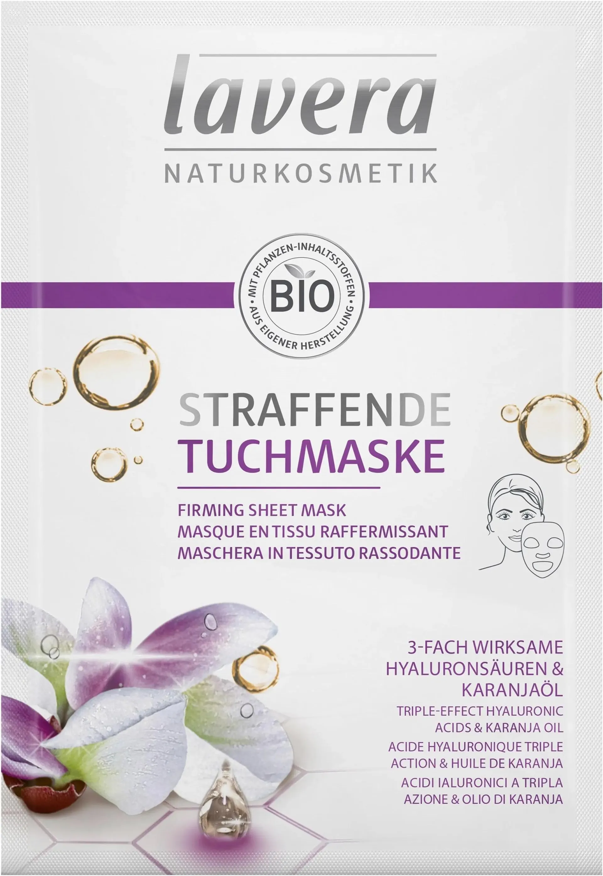 lavera Firming Sheet Mask 1 kpl / 21 ml - Kiinteyttävä kangasnaamio