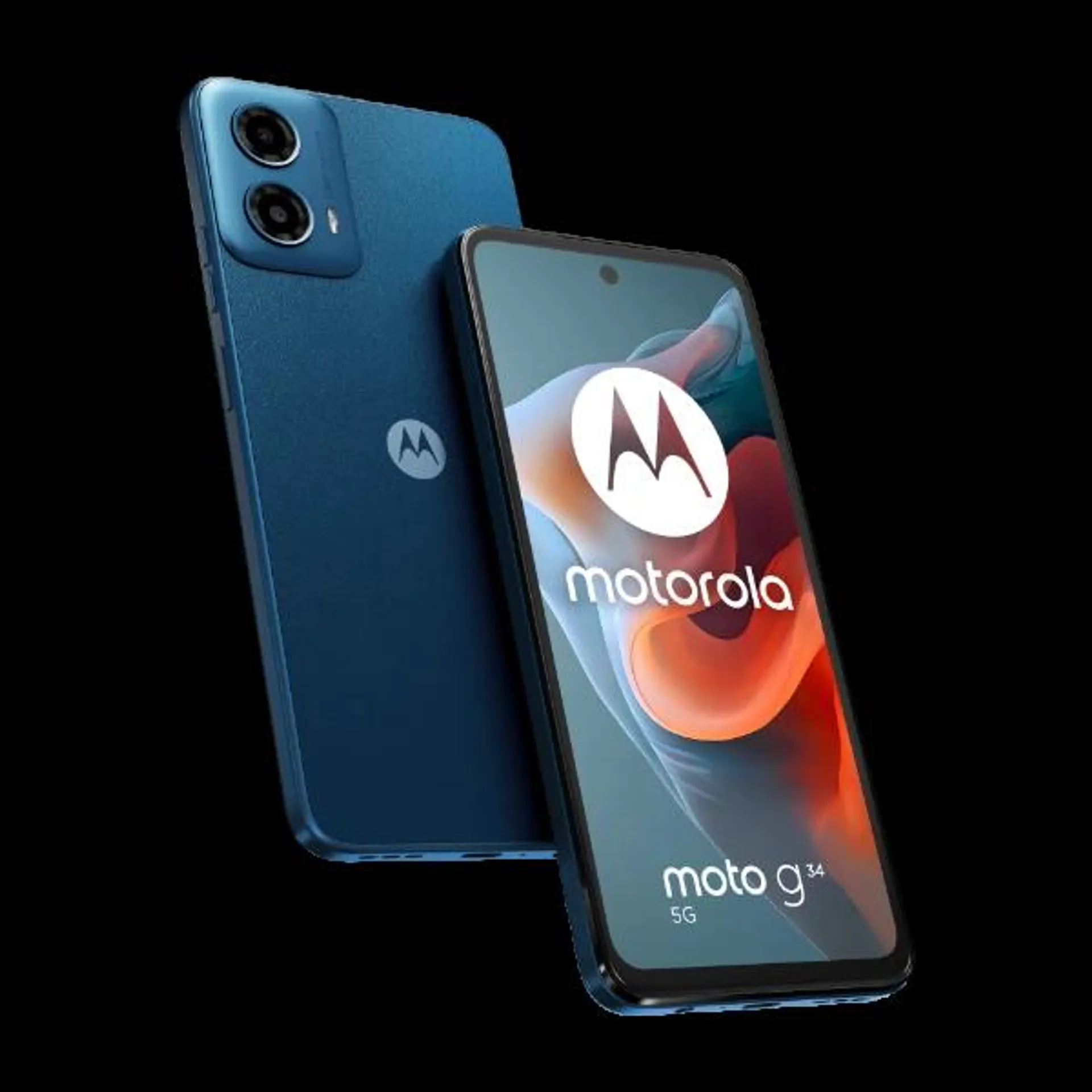 Motorola moto g34 5G 128 Gt vegaaninahkaviimeistelyllä, Ocean Green