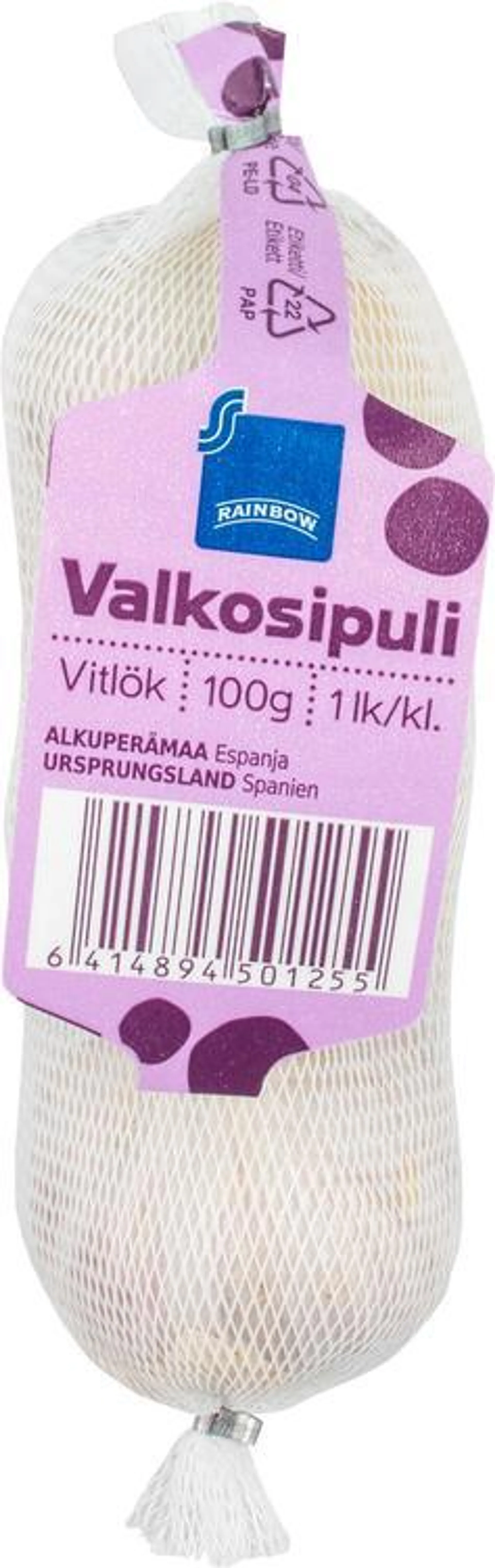 Rainbow valkosipuli 100g