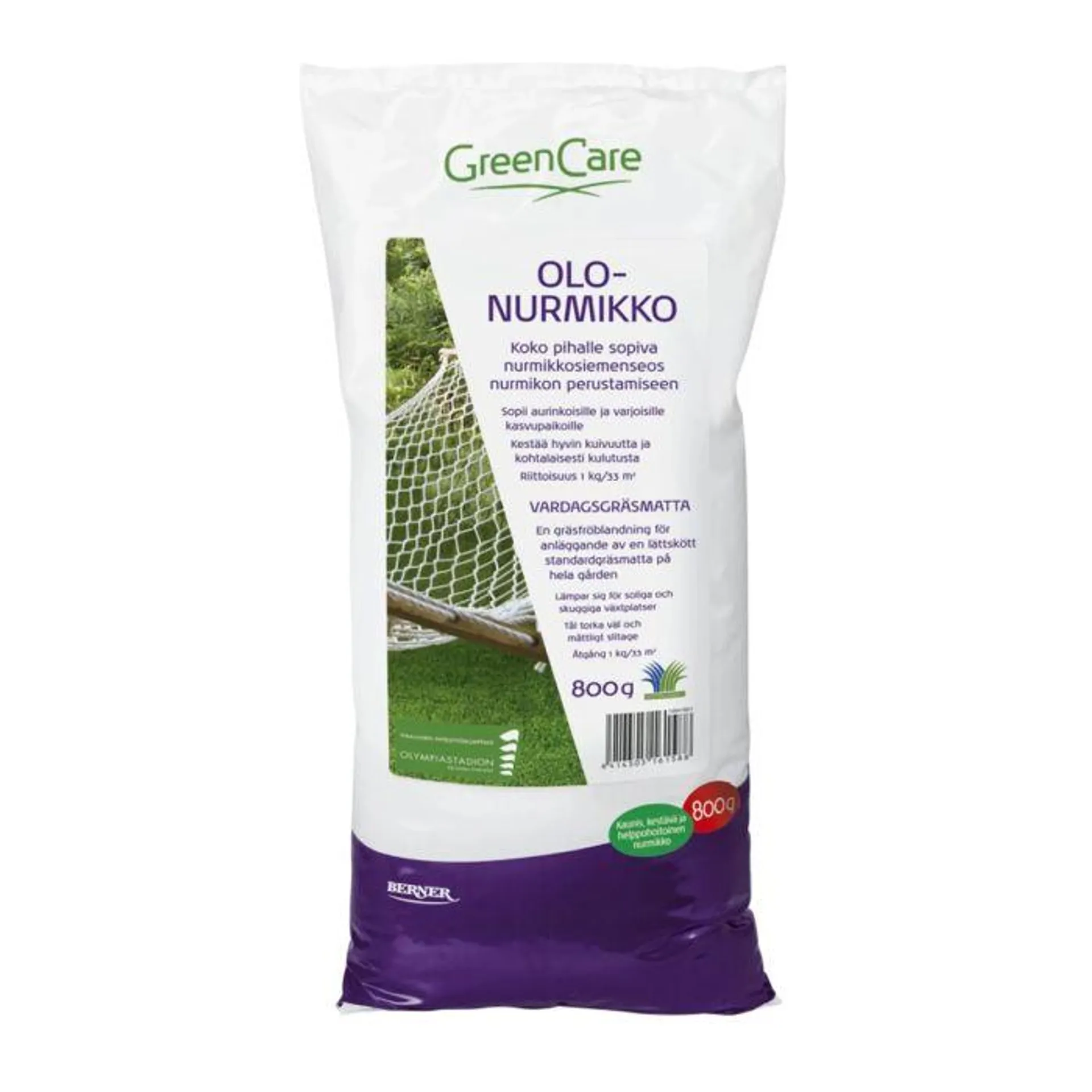 GREENCARE OLONURMIKKO 800 G 800 G