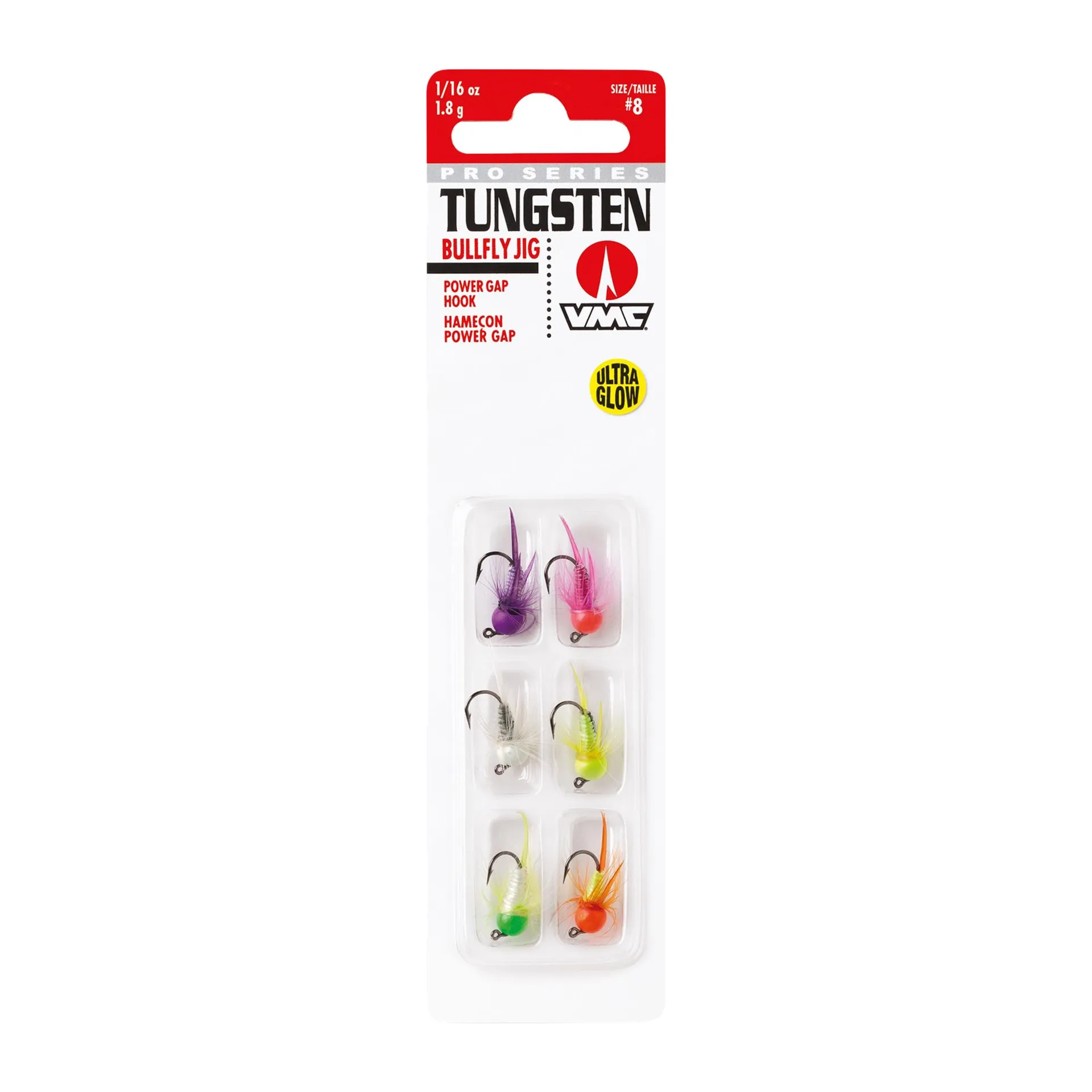 Tungsten Bullfly Kit 1.7g #10 6kpl, perhosetti