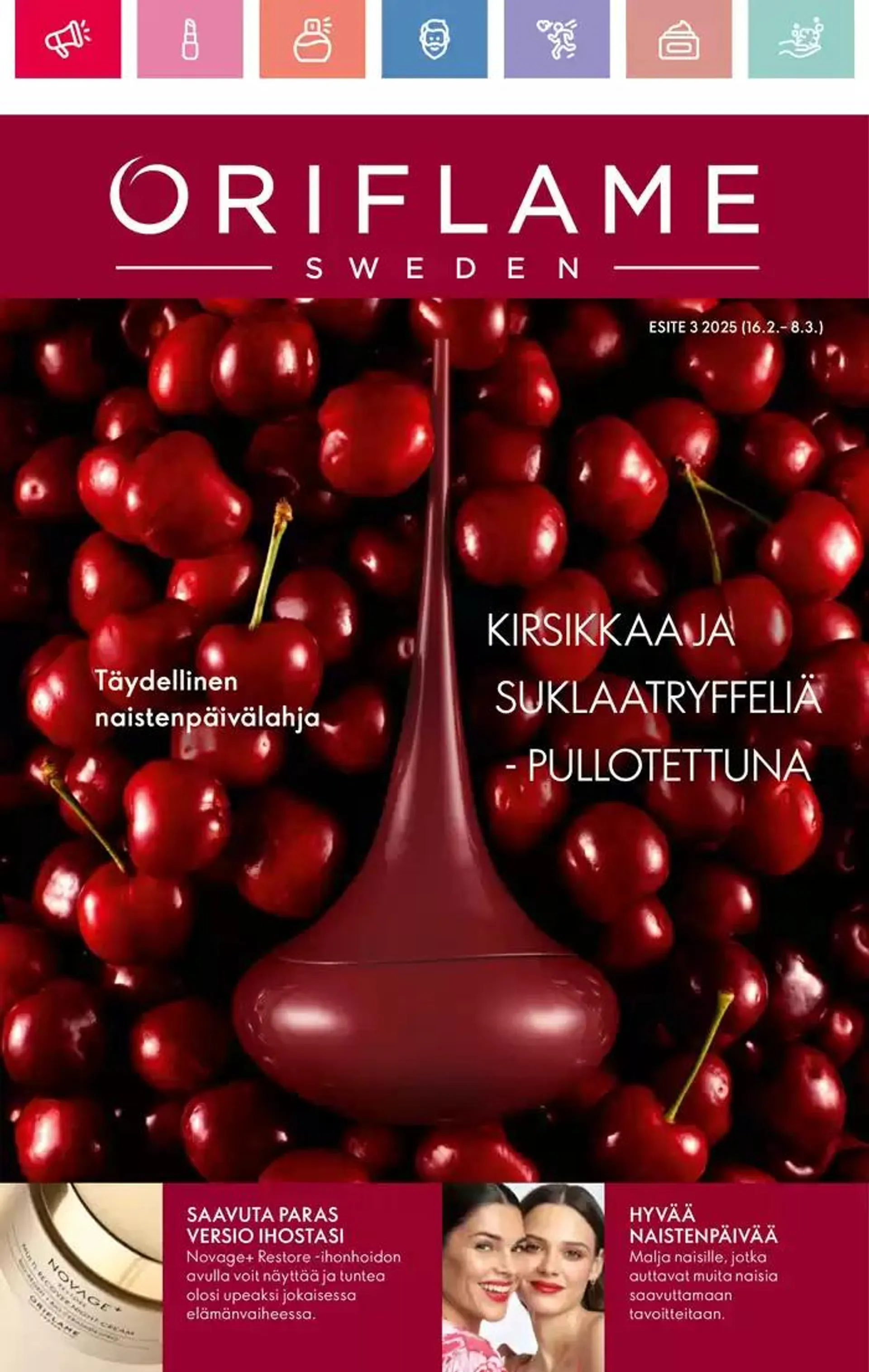 Oriflame tarjoukset voimassa alkaen 16. helmikuuta - 2. maaliskuuta 2025 - Tarjouslehti sivu 1