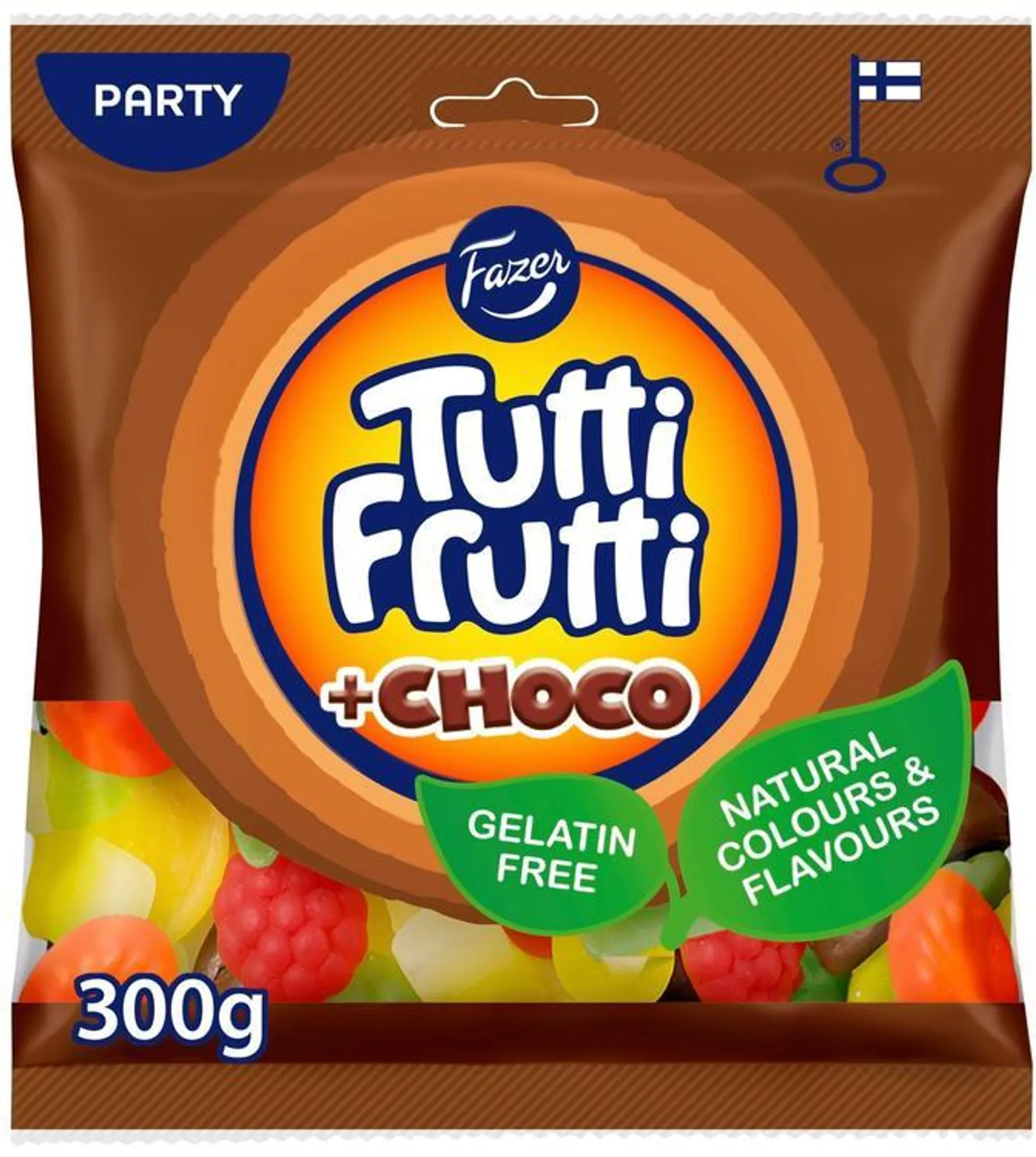 Fazer Tutti Frutti choco karkkipussi 300g