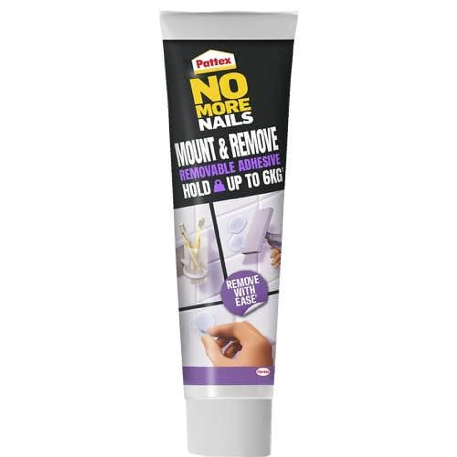 Pattex No More Nails Mount&Remove irrotettava asennusliima 44g