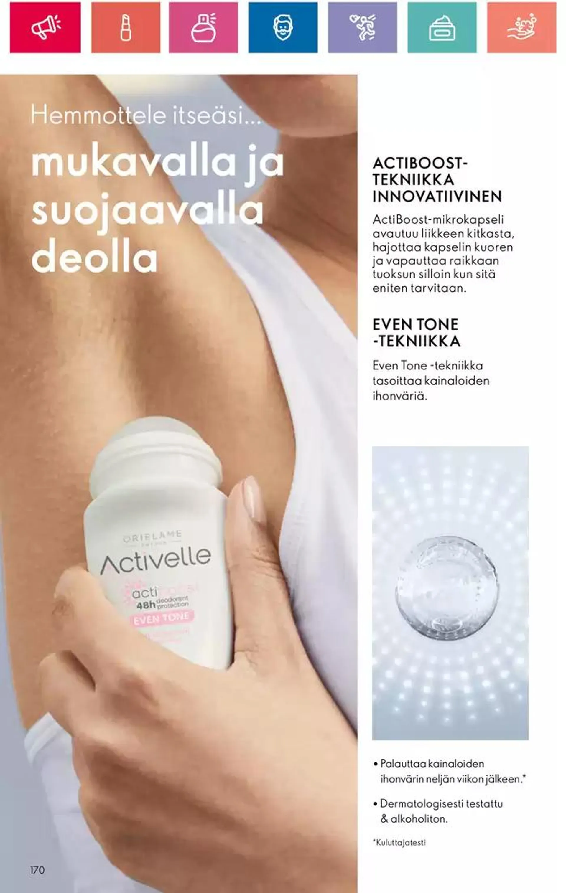 Oriflame tarjoukset voimassa alkaen 3. lokakuuta - 17. lokakuuta 2024 - Tarjouslehti sivu 170