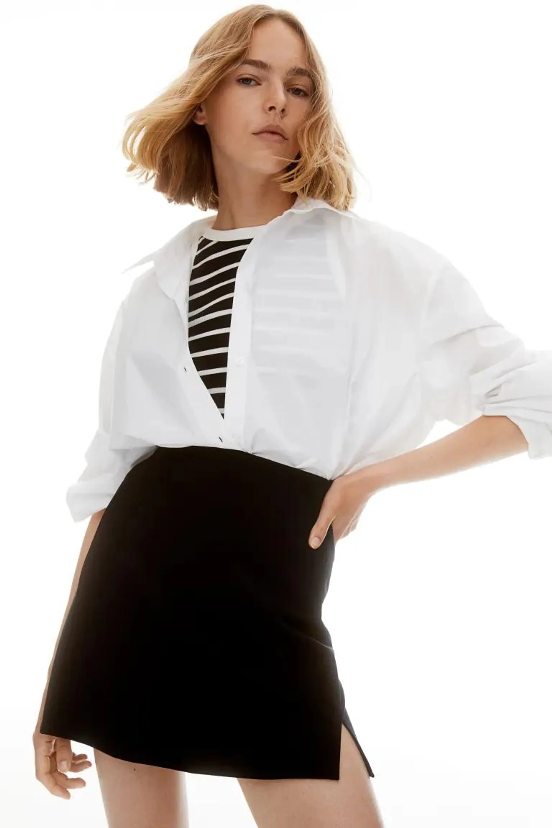 Jersey mini skirt