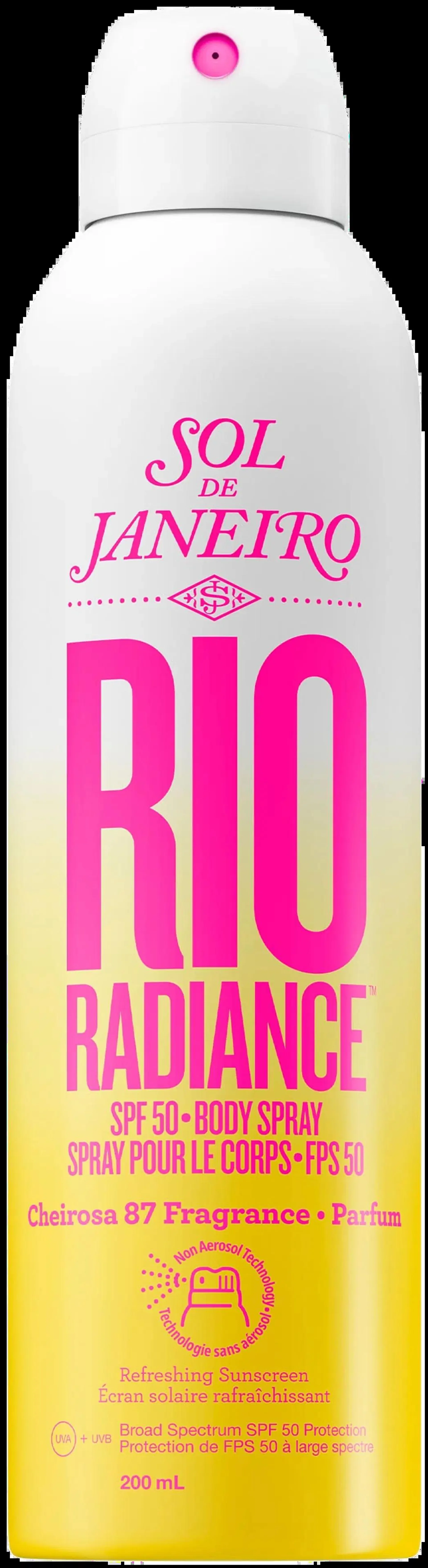 Sol de Janeiro Rio Radiance SPF 50 Body spray vartalosuihke 200 ml