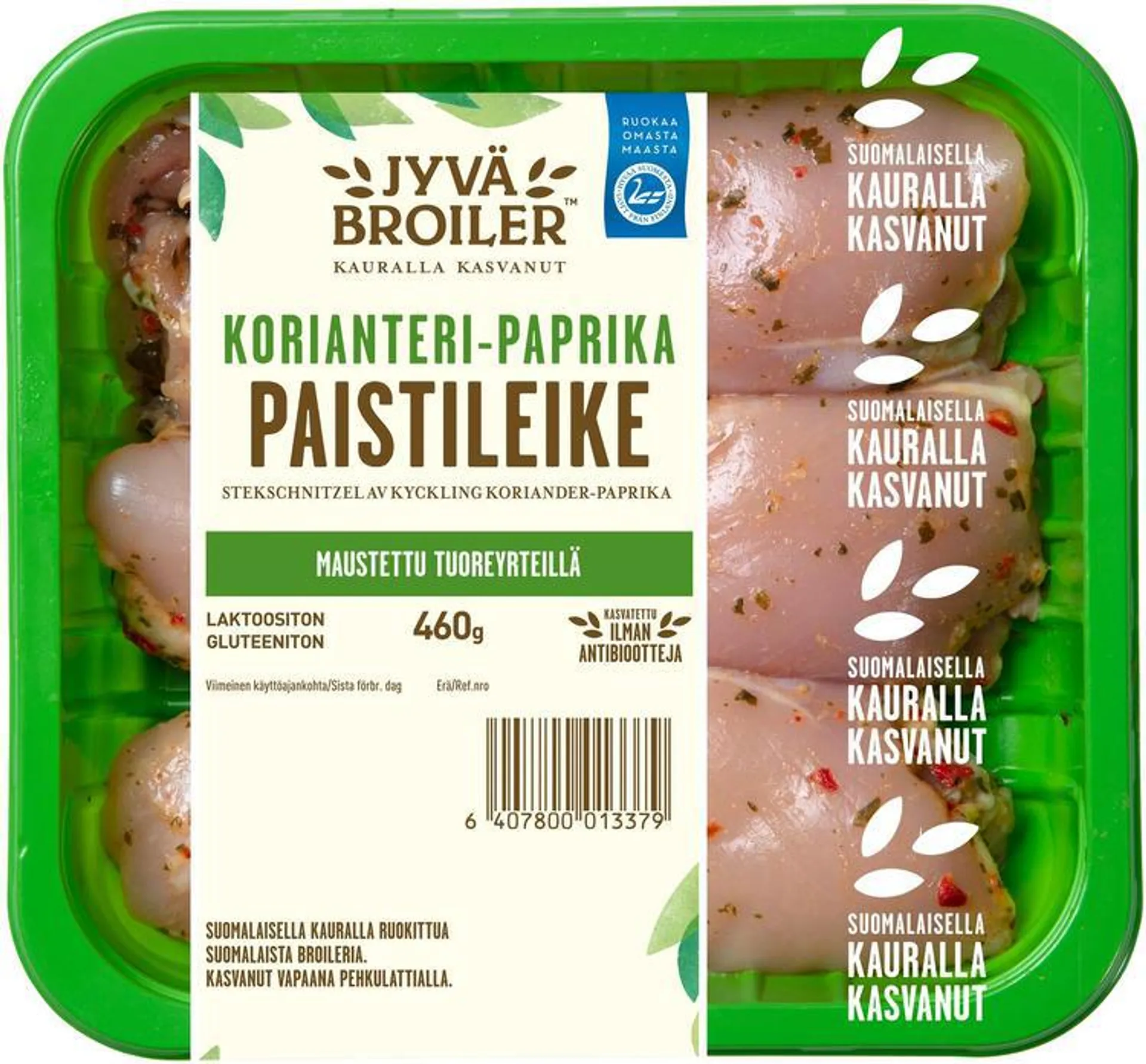 Jyväbroiler Broilerin Paistileike Korianteri-Paprika 460g